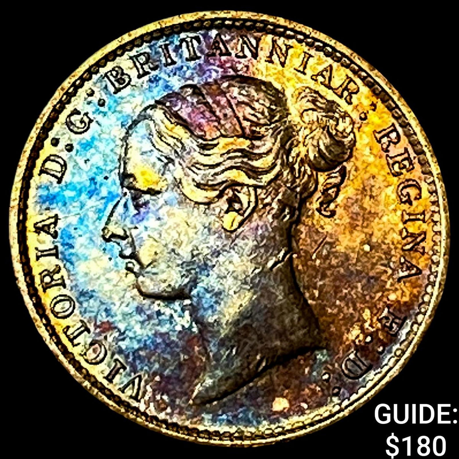 1886 Great Britain 3 Pence UNCIRCULATED: 1886 Great Britain 3 Pence UNCIRCULATED