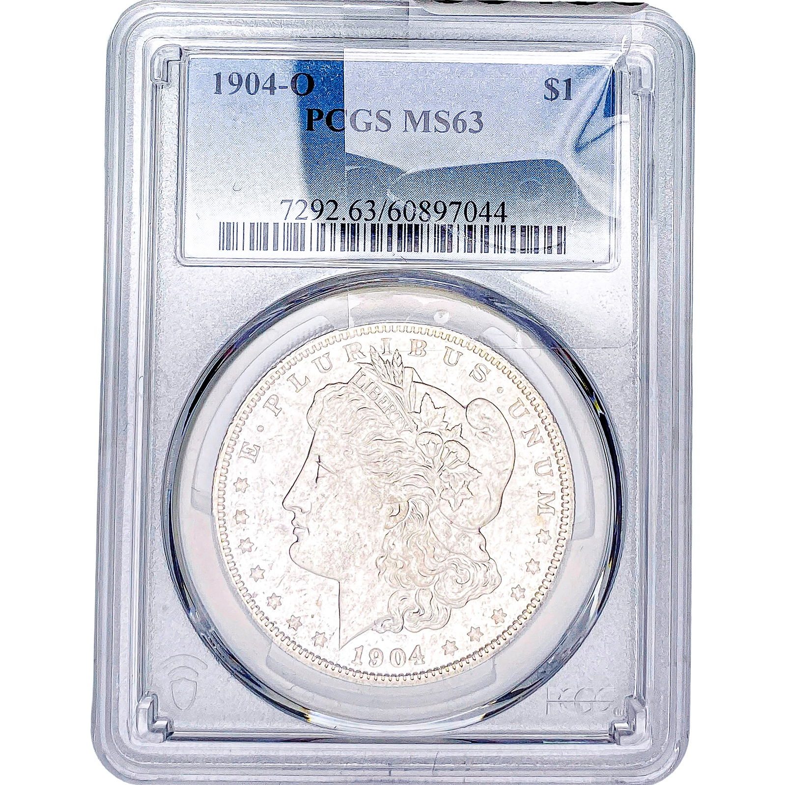 1904-O Morgan Silver Dollar PCGS MS63: 1904-O Morgan Silver Dollar PCGS MS63
