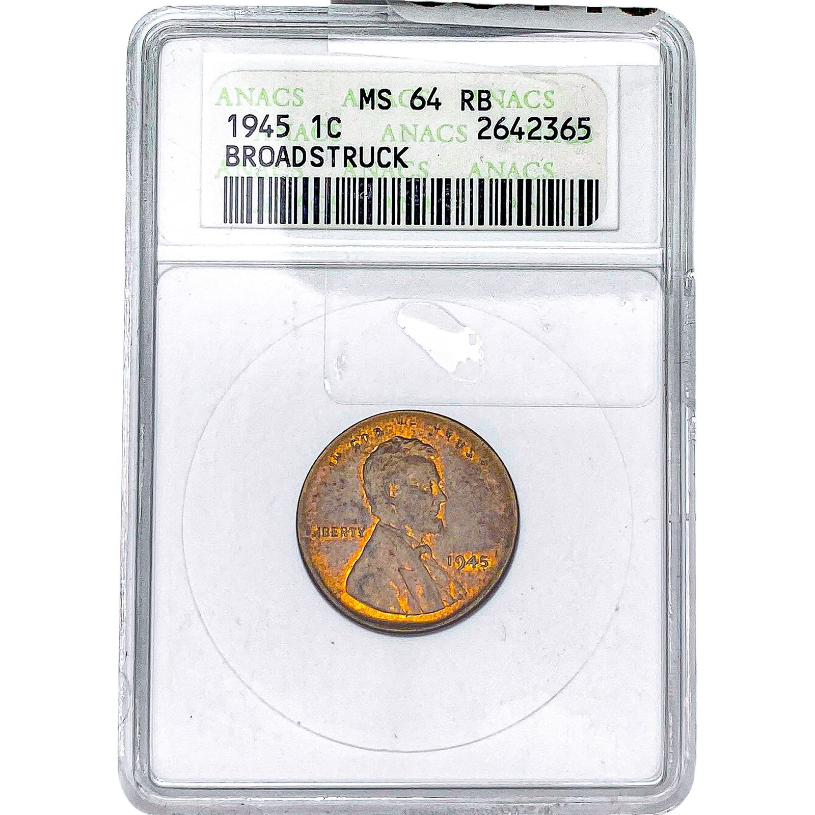 1945 Wheat Cent ANACS MS64 RB (1 of 2)