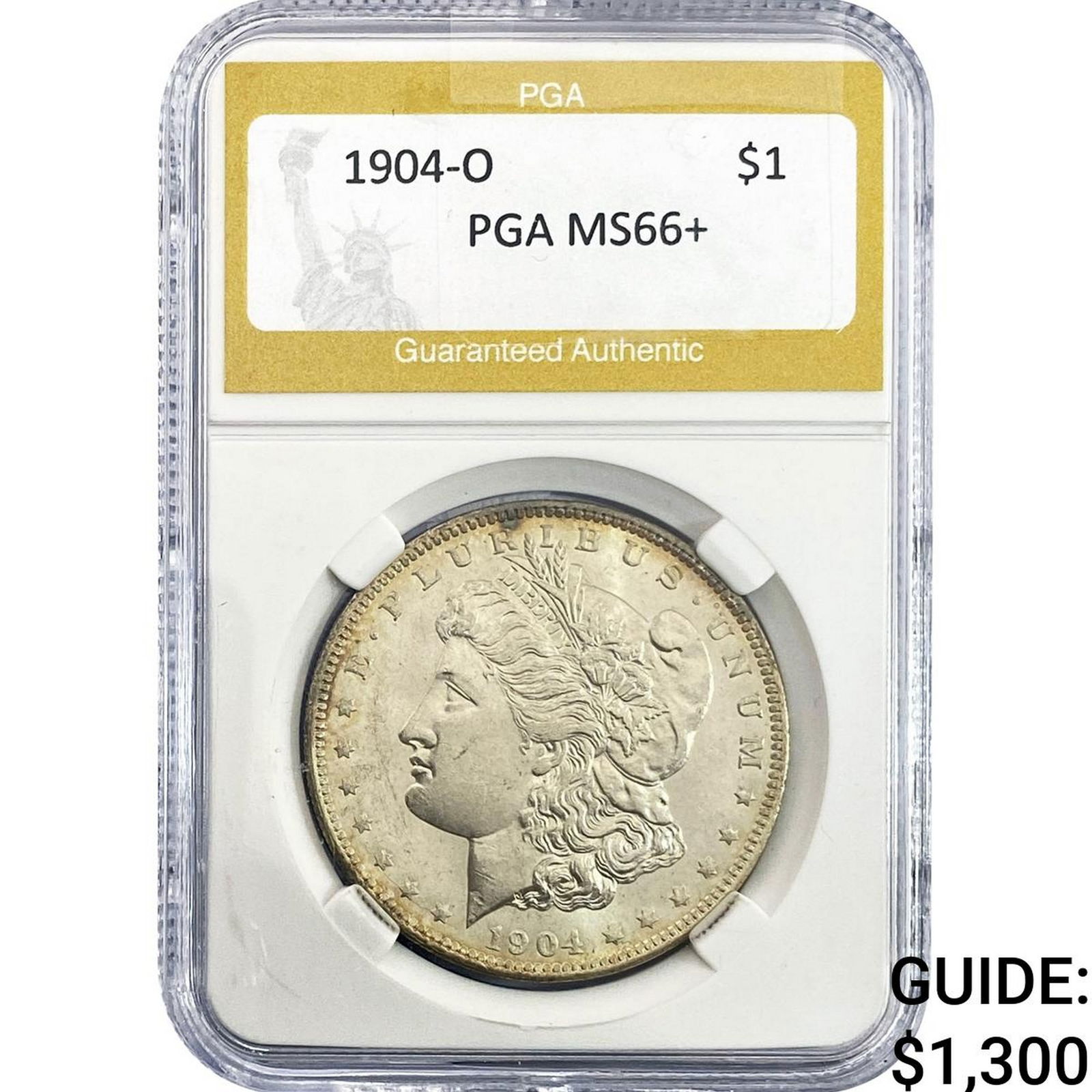 1904-O Morgan Silver Dollar PGA MS66+: 1904-O Morgan Silver Dollar PGA MS66+