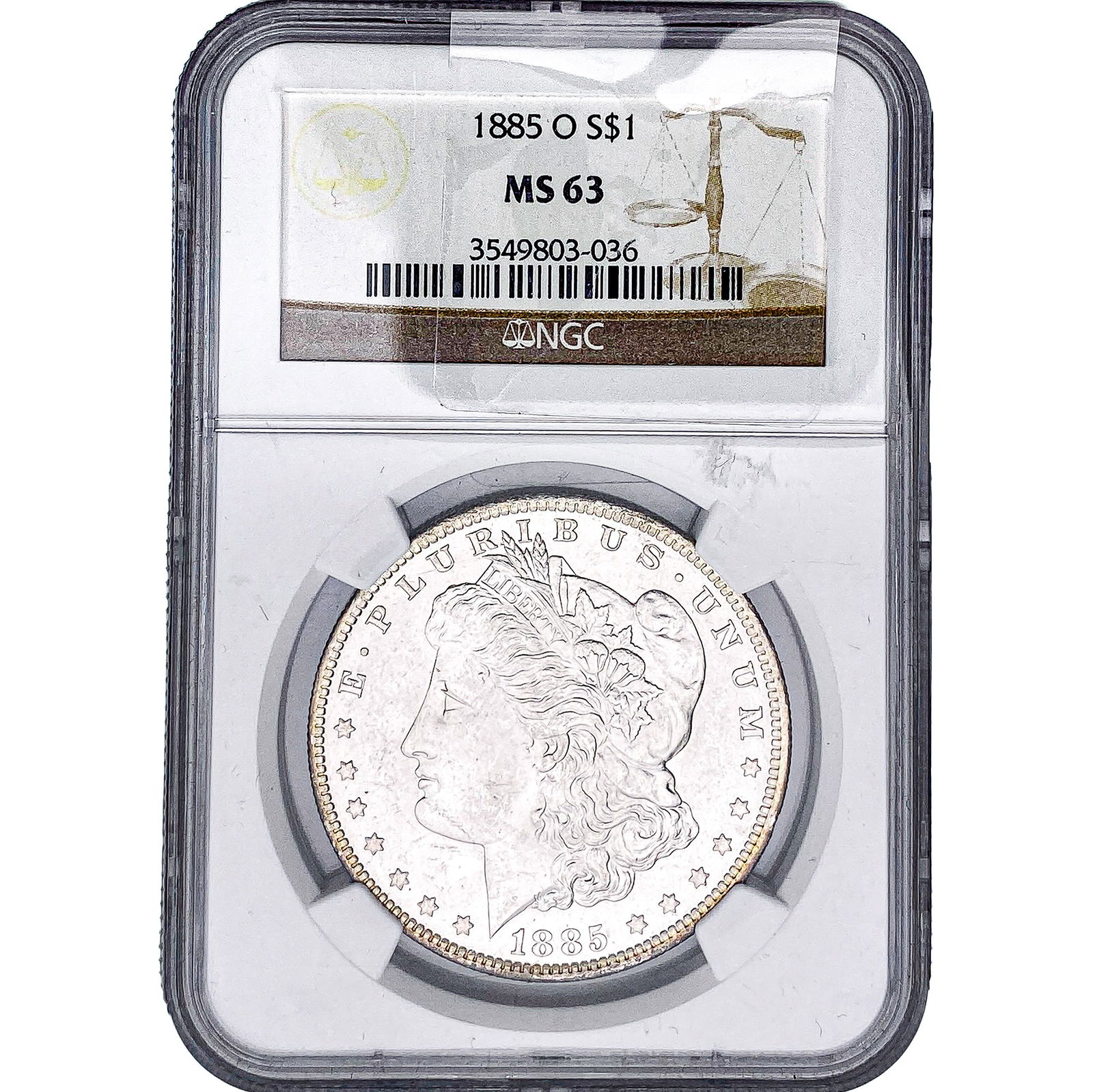 1885-O Morgan Silver Dollar NGC MS63 (1 of 2)