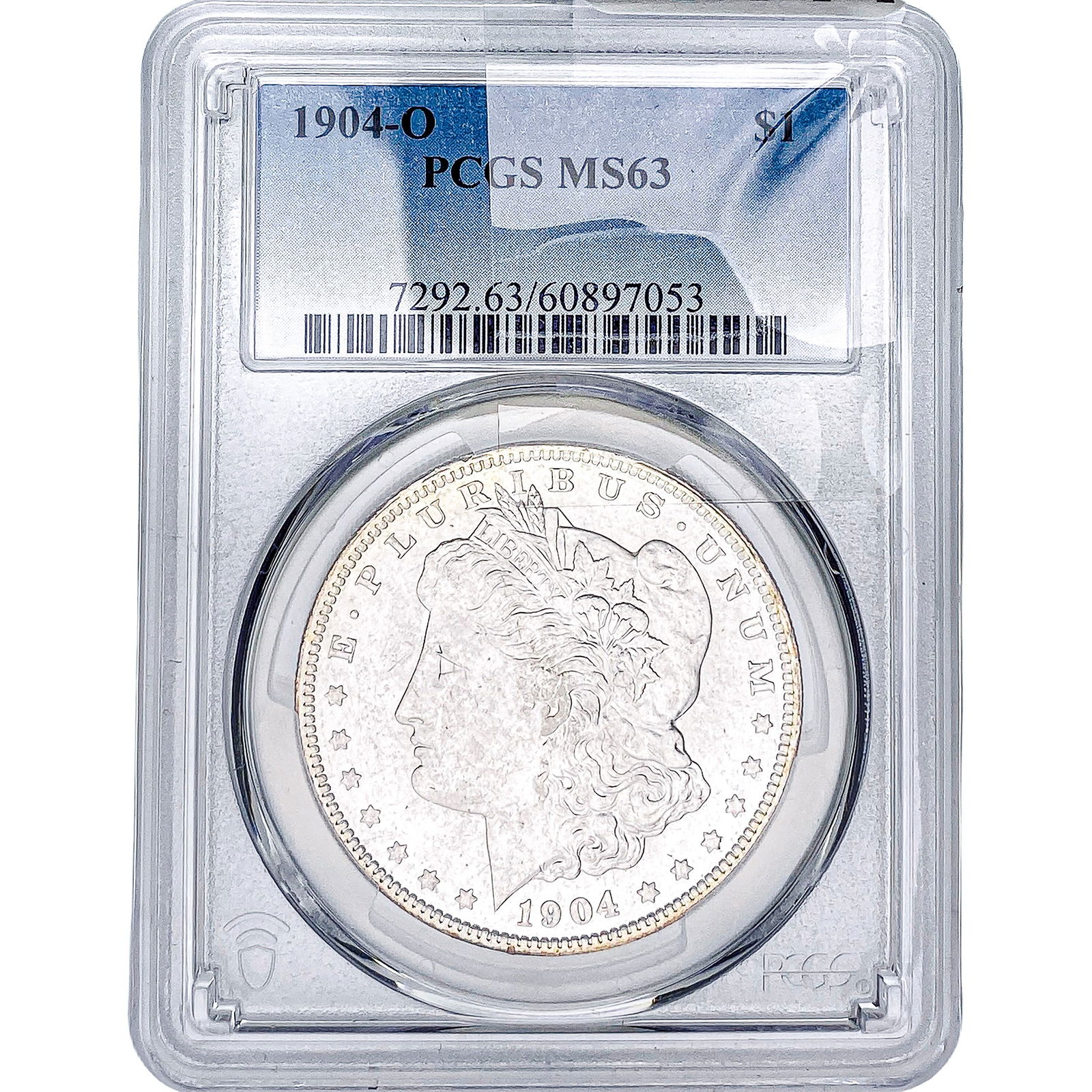 1904-O Morgan Silver Dollar PCGS MS63: 1904-O Morgan Silver Dollar PCGS MS63