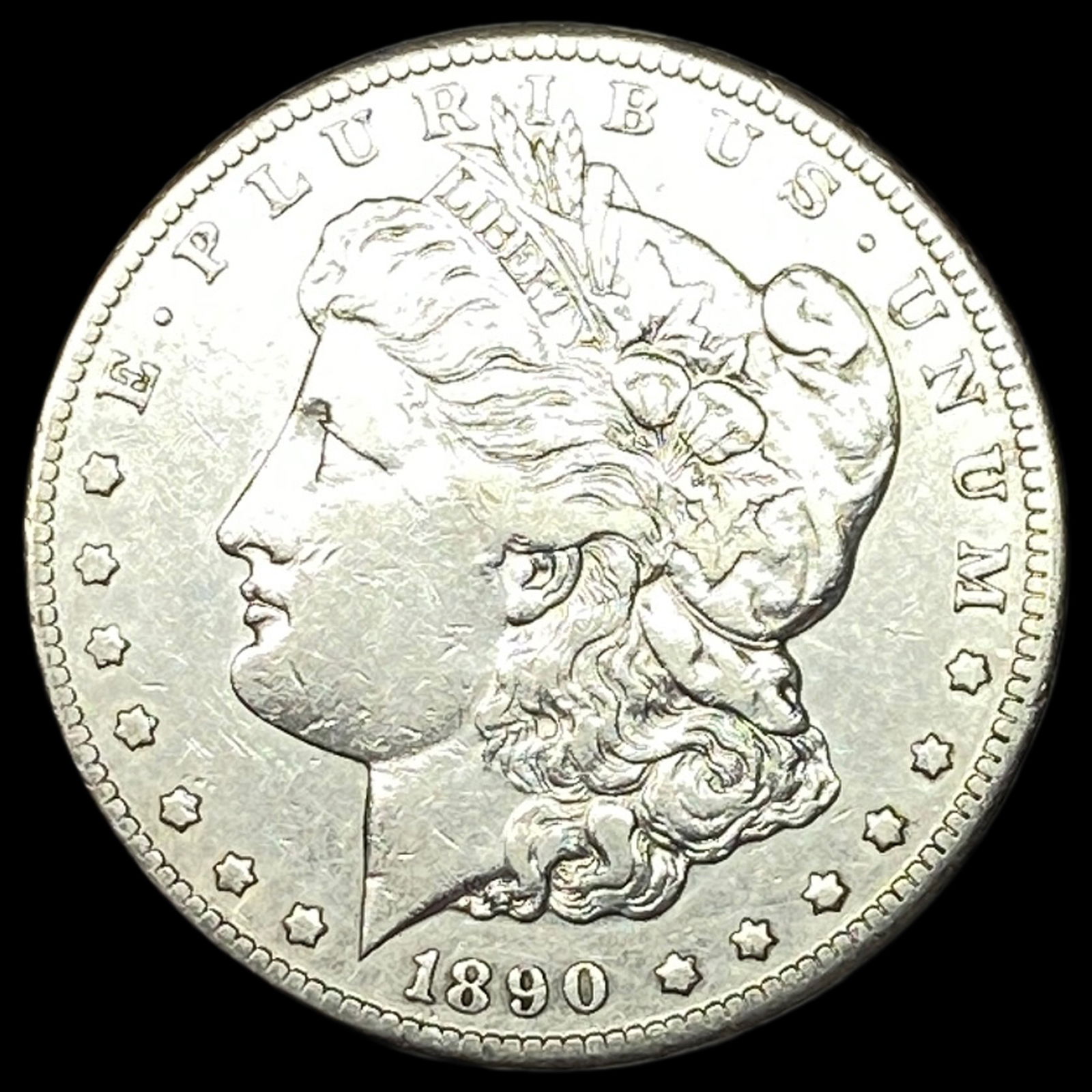 1890-CC Silver Morgan Dollar NEARLY UNCIRCULATED: 1890-CC Silver Morgan Dollar NEARLY UNCIRCULATED