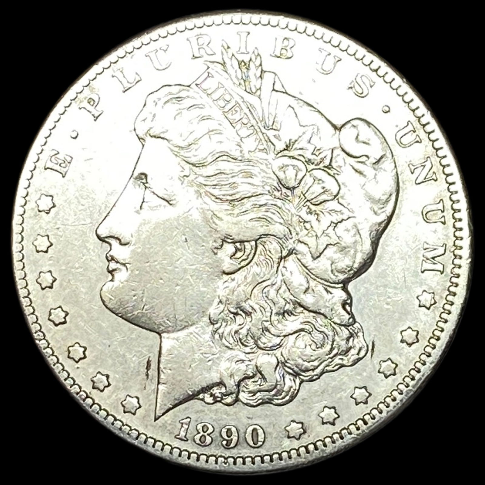 1890-CC Silver Morgan Dollar NEARLY UNCIRCULATED: 1890-CC Silver Morgan Dollar NEARLY UNCIRCULATED