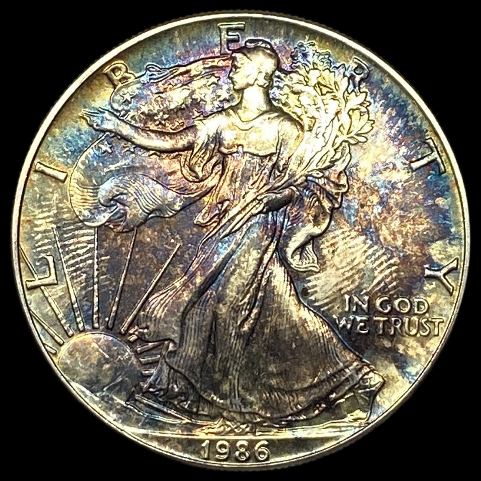 1986 1 oz Silver American Eagle $1 GEM BU (1 of 2)