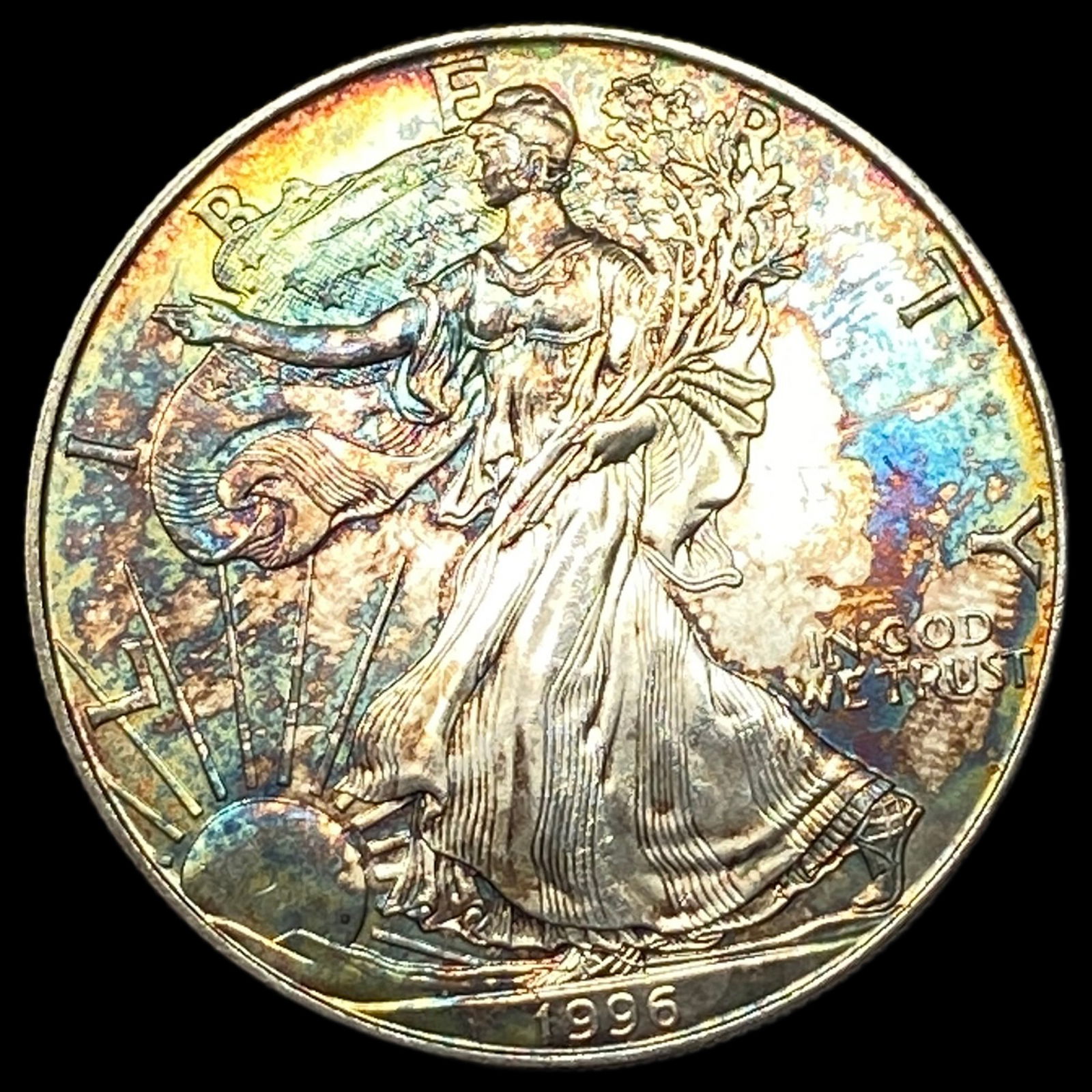 1996 1 oz Silver American Eagle $1 GEM BU (1 of 2)