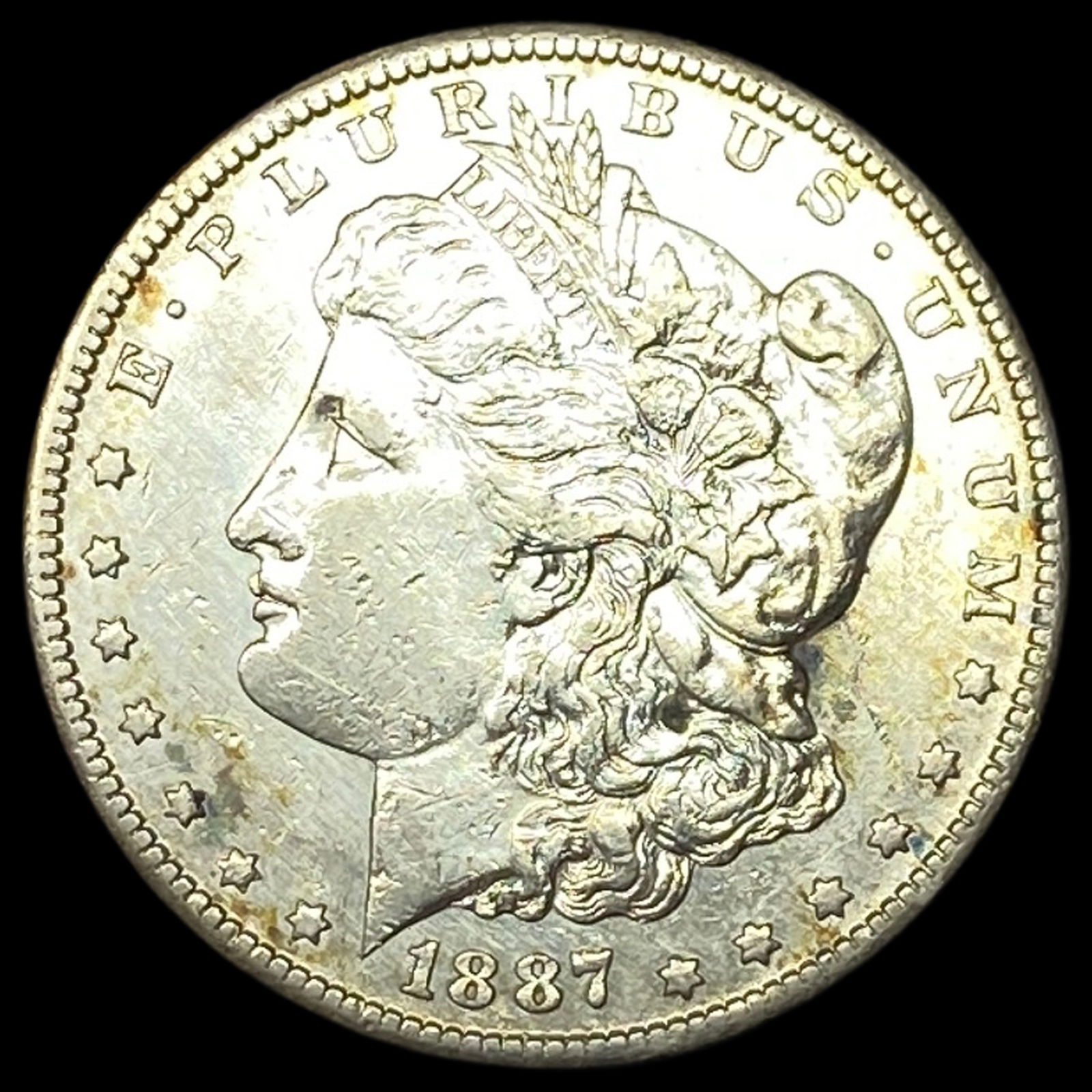 1887-S Silver Morgan Dollar CLOSELY UNCIRCULATED: 1887-S Silver Morgan Dollar CLOSELY UNCIRCULATED
