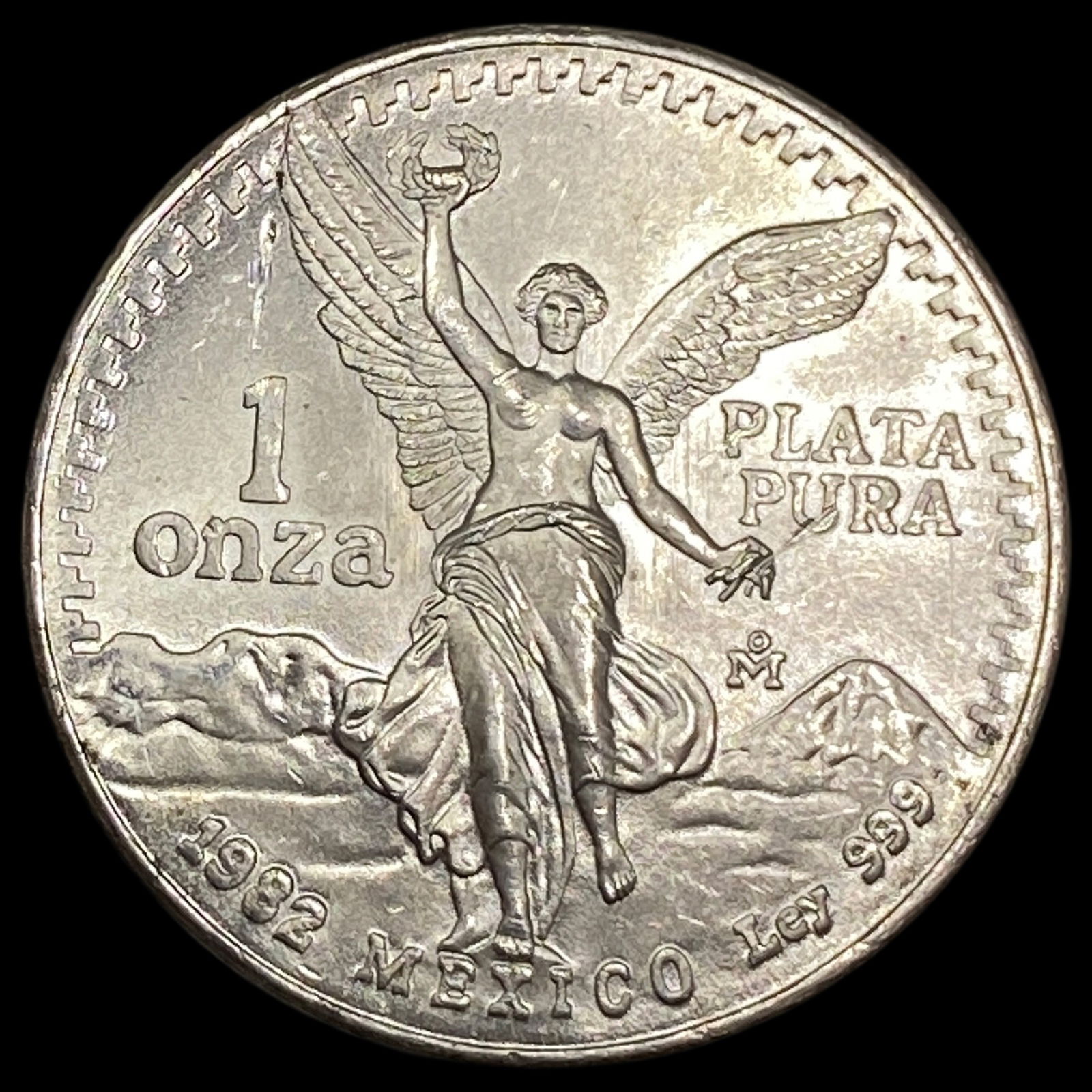 1982 Mexico Silver 1 Onza Libertad GEM BU: 1982 Mexico Silver 1 Onza Libertad GEM BU
