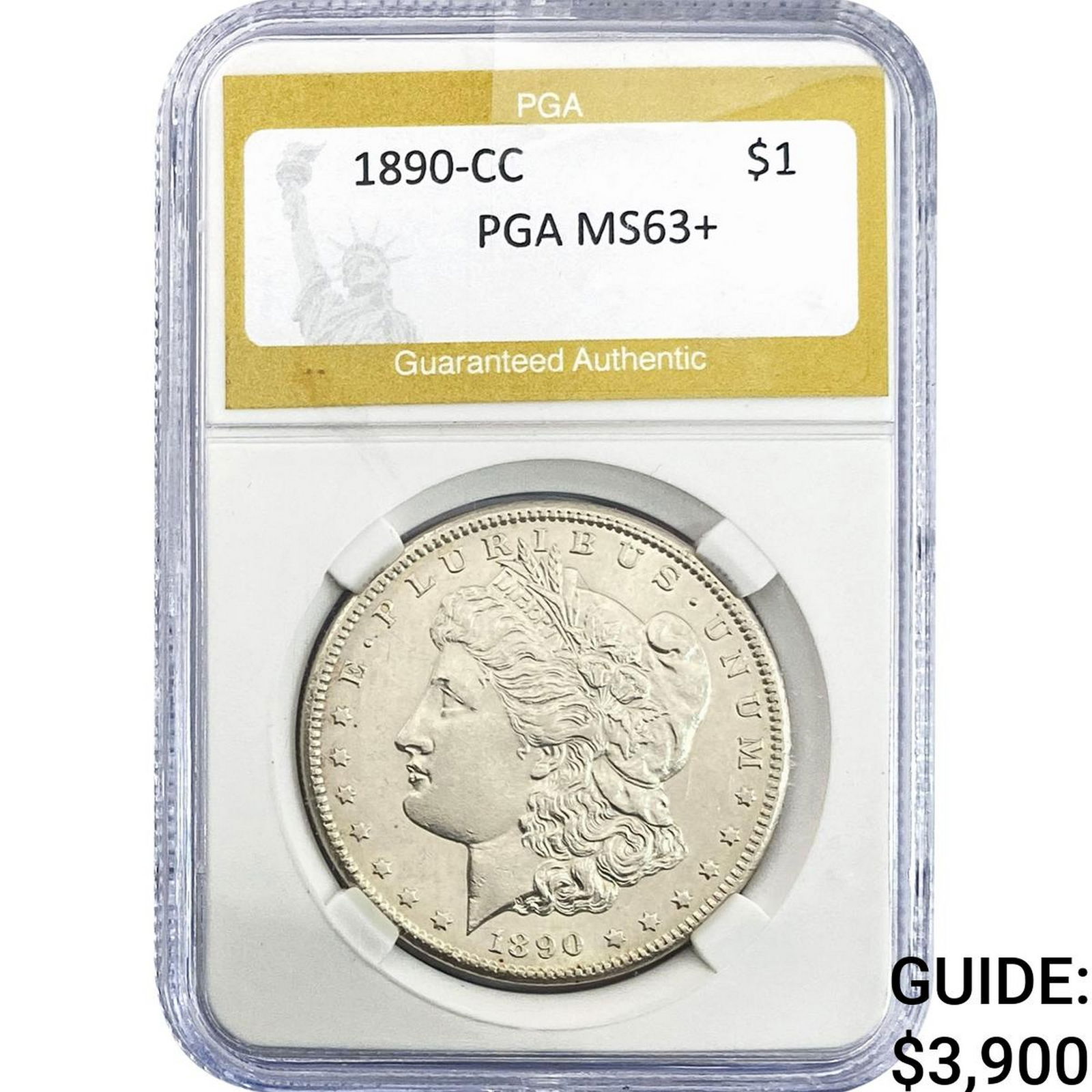 1890-CC Morgan Silver Dollar PGA MS63+ (1 of 2)