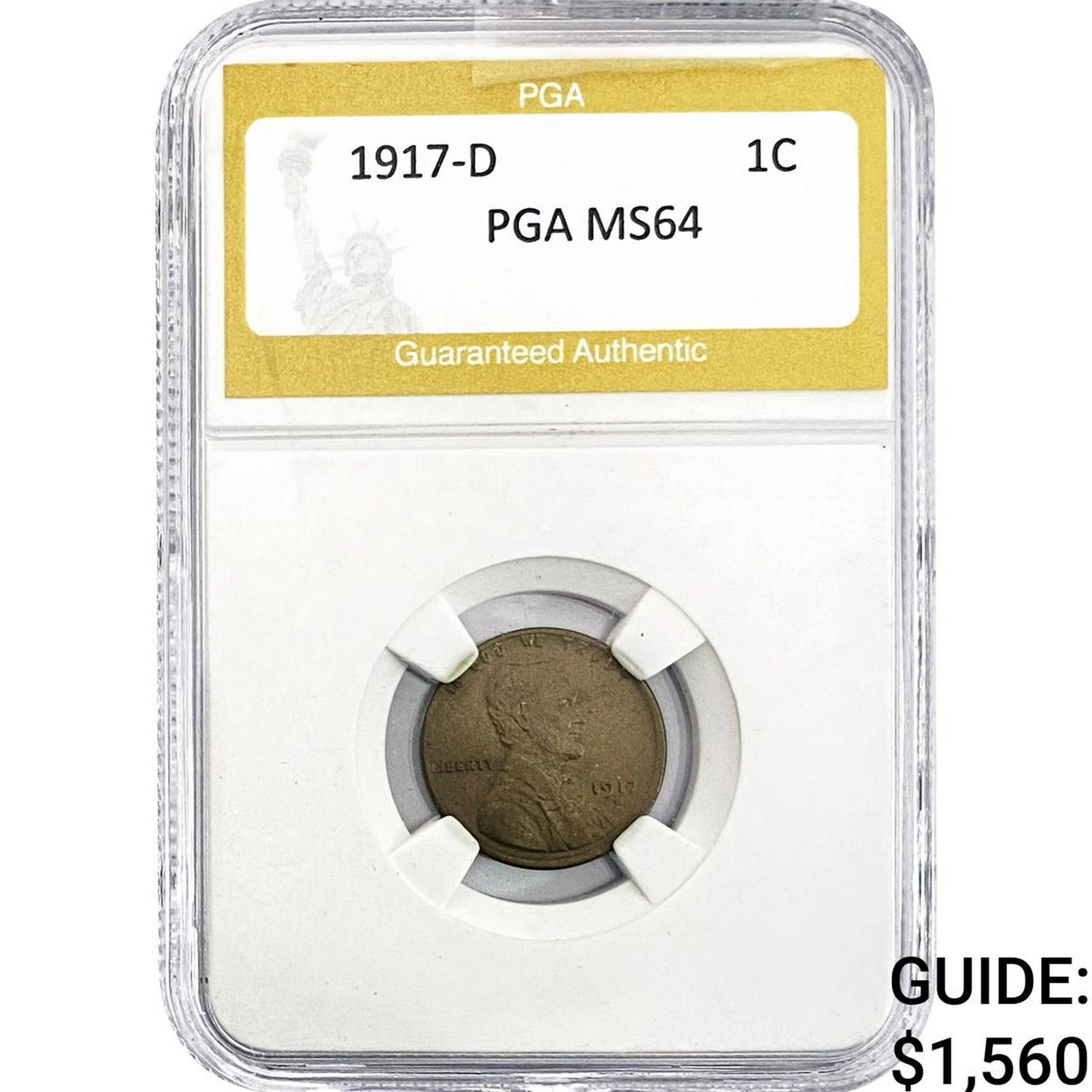 1917-D Wheat Cent PGA MS64 (1 of 2)