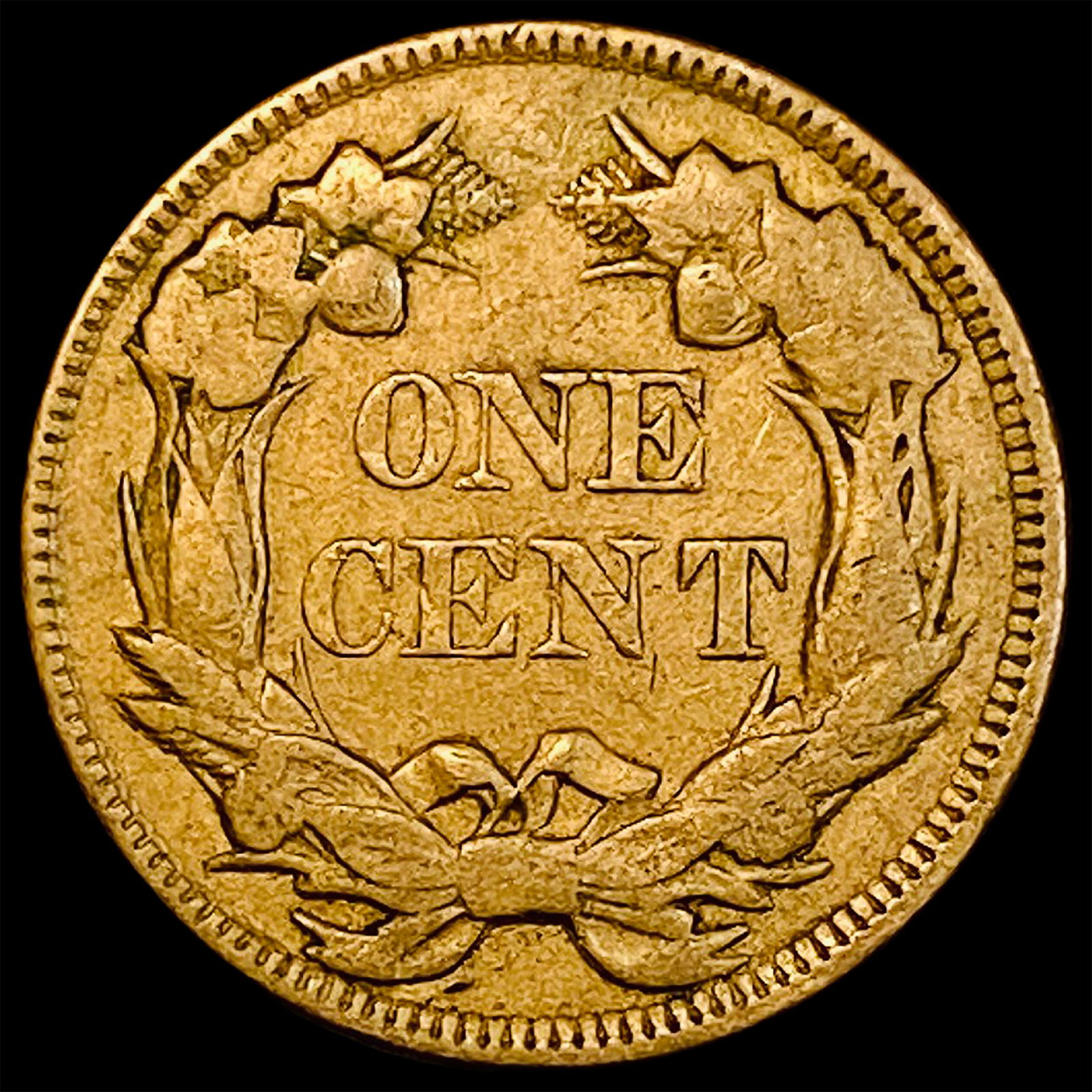 1857 Flying Eagle Cent NEARLY UNCIRCULATED - 2