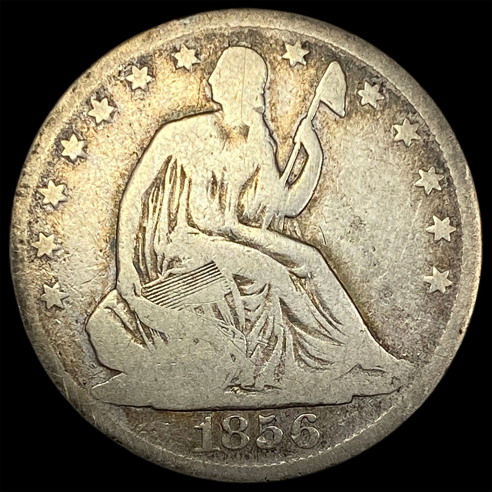 1856-O Seated Liberty Half Dollar NICELY CIRCULATED: 1856-O Seated Liberty Half Dollar NICELY CIRCULATED
