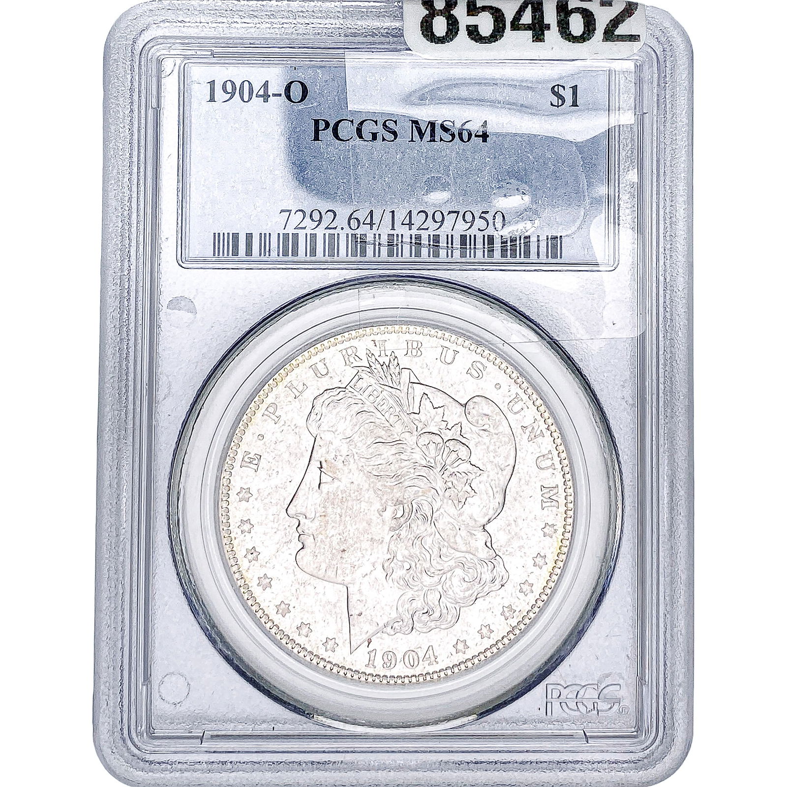 1904-O Morgan Silver Dollar PCGS MS64: 1904-O Morgan Silver Dollar PCGS MS64