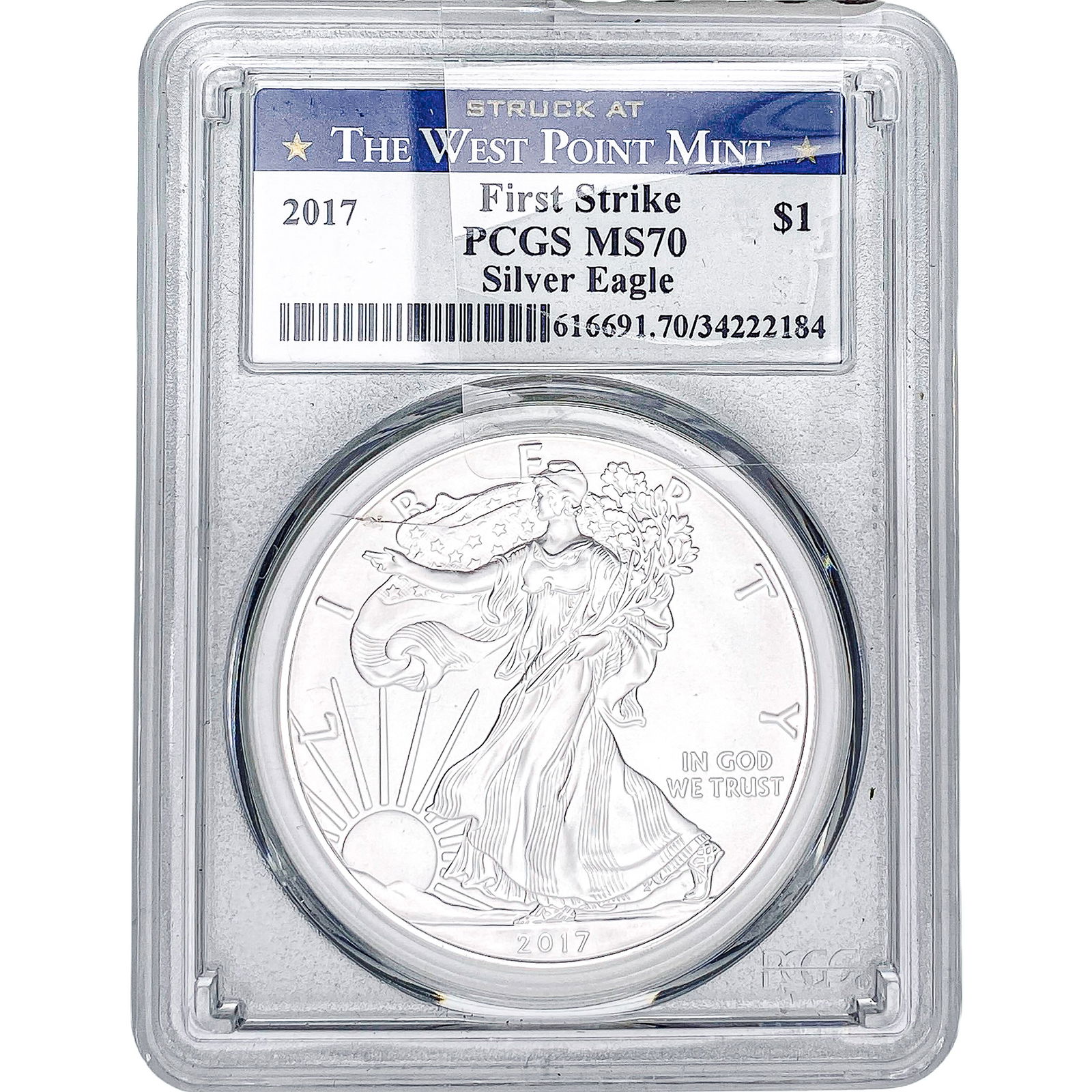 2017 Silver Eagle PCGS MS70 First Strike: 2017 Silver Eagle PCGS MS70 First Strike