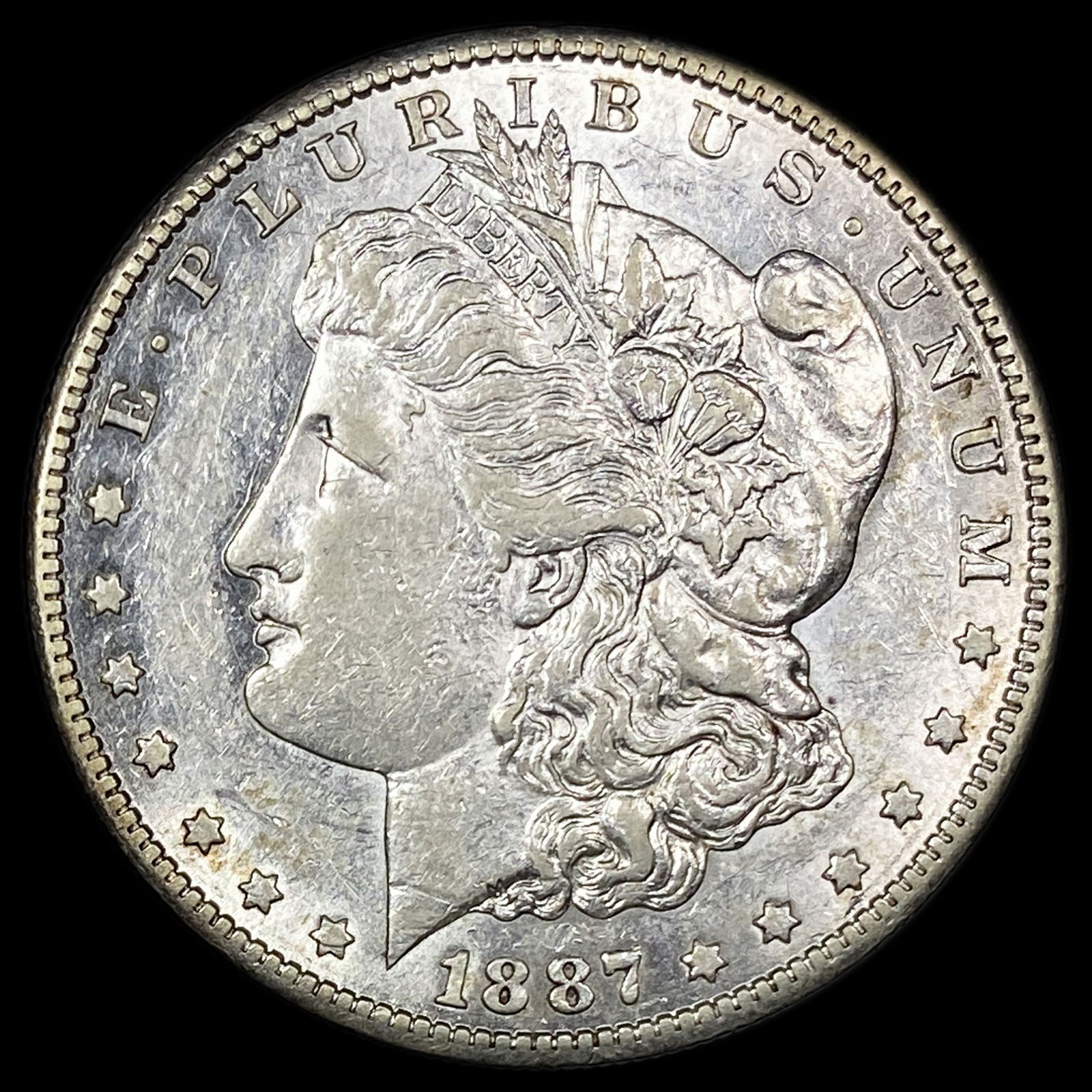 1887-S Silver Morgan Dollar CLOSELY UNCIRCULATED: 1887-S Silver Morgan Dollar CLOSELY UNCIRCULATED