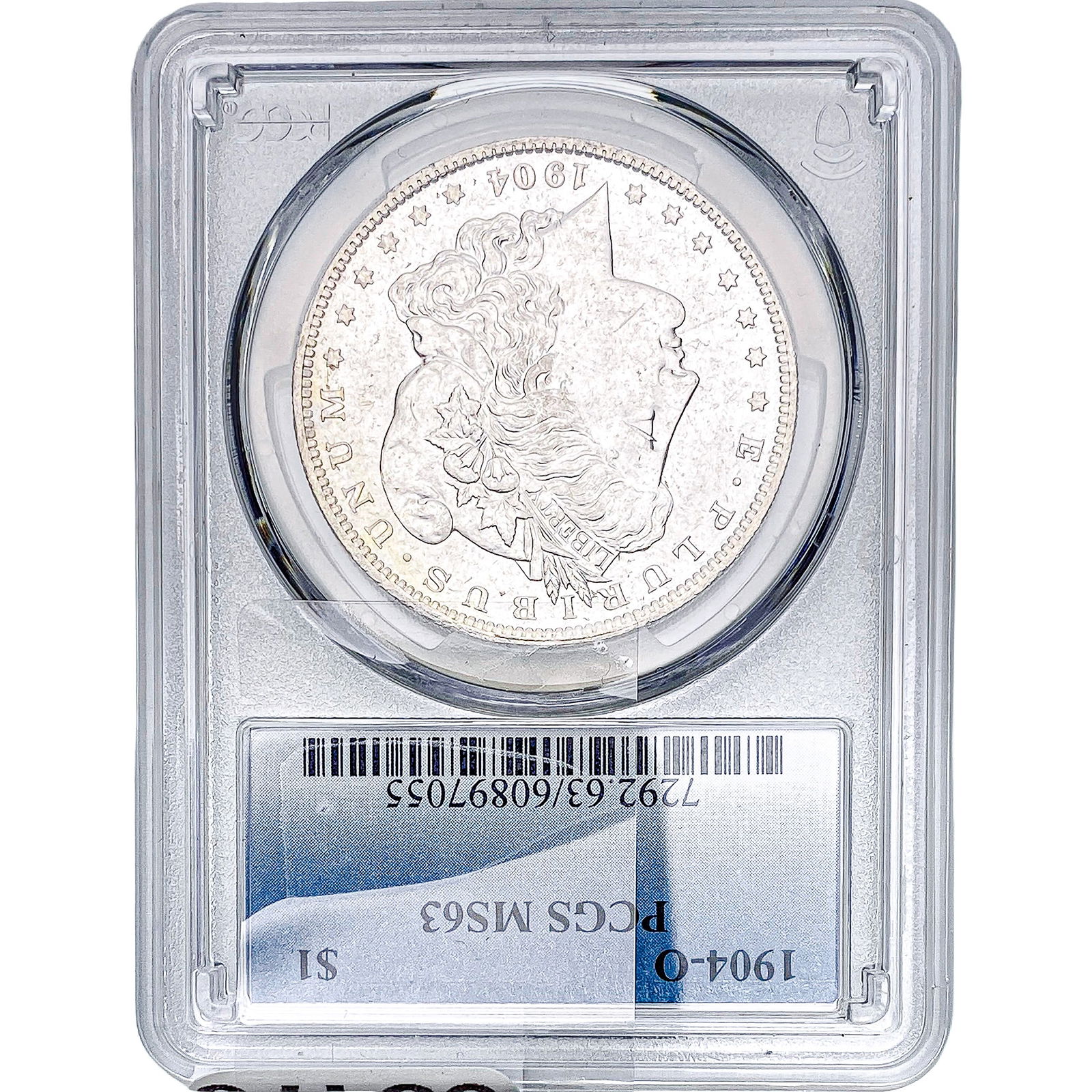 1904-O Morgan Silver Dollar PCGS MS63: 1904-O Morgan Silver Dollar PCGS MS63