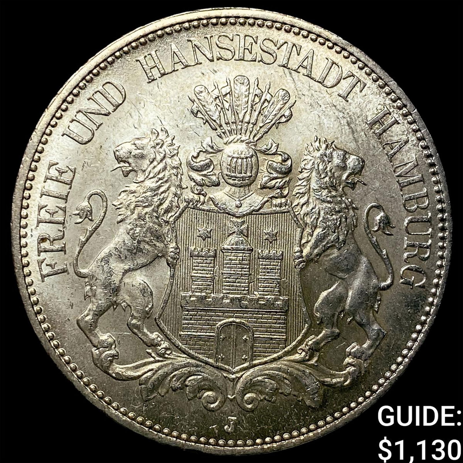 1903 Germany Silver 5 Marks UNCIRCULATED: 1903 Germany Silver 5 Marks UNCIRCULATED