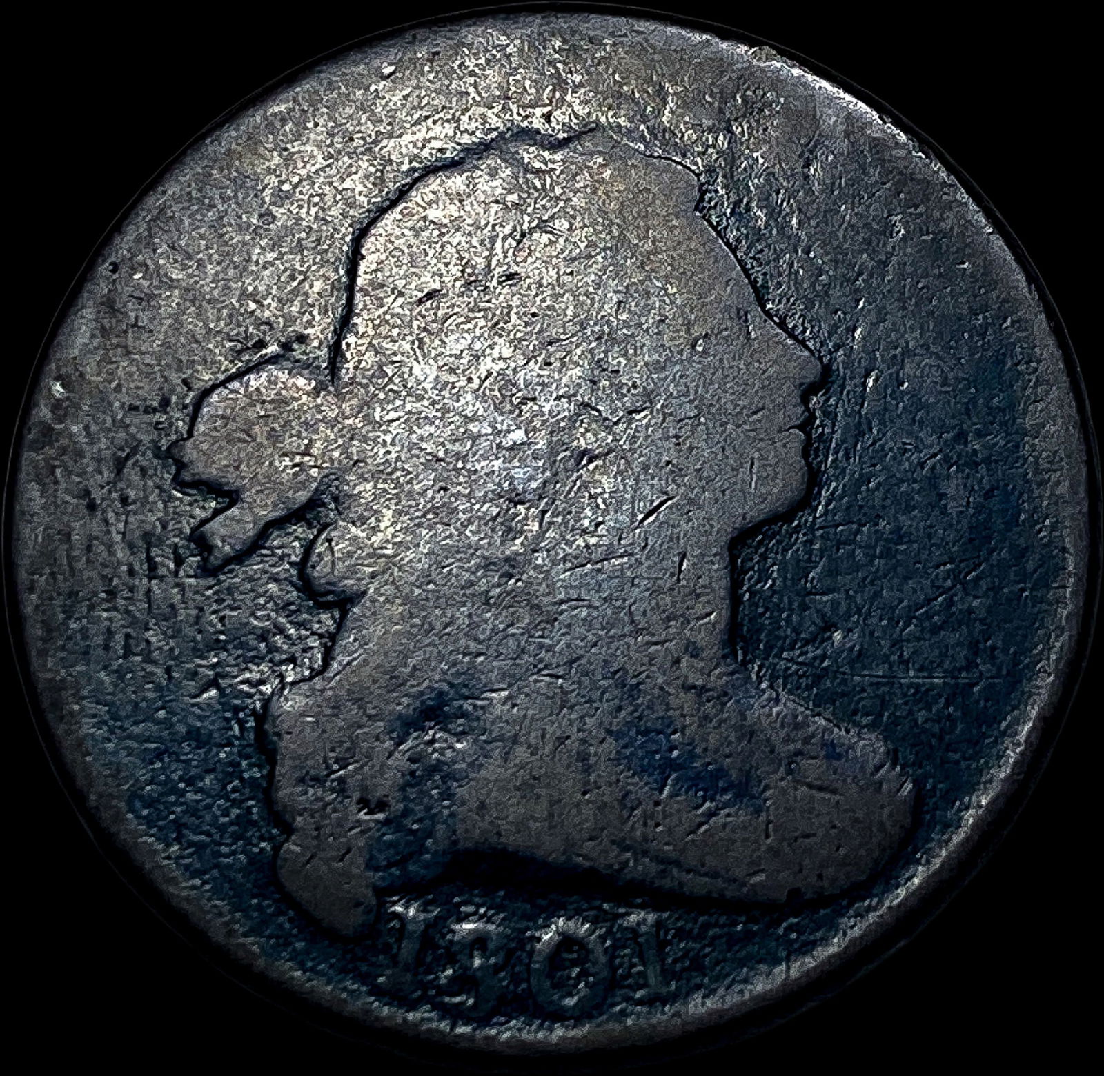 1801 Draped Bust Large Cent NICELY CIRCULATED: 1801 Draped Bust Large Cent NICELY CIRCULATED