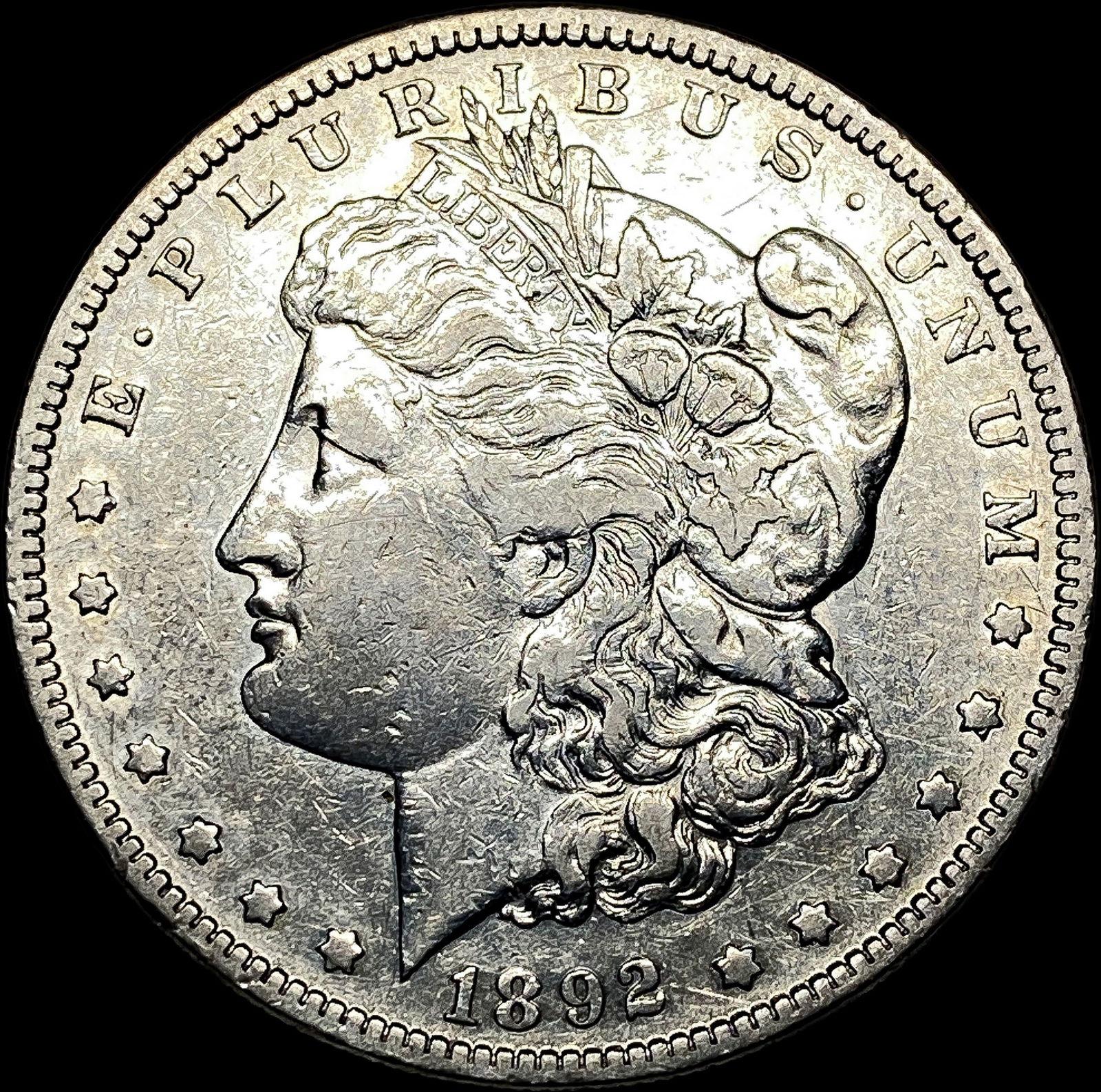 1892-S Silver Morgan Dollar CLOSELY UNCIRCULATED: 1892-S Silver Morgan Dollar CLOSELY UNCIRCULATED