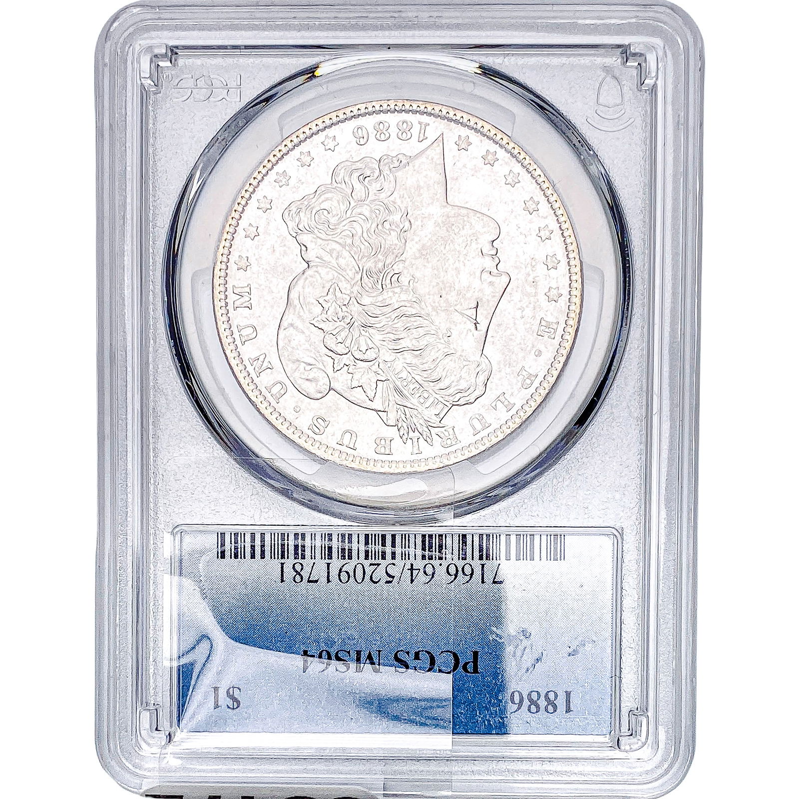 1886 Morgan Silver Dollar PCGS MS64: 1886 Morgan Silver Dollar PCGS MS64