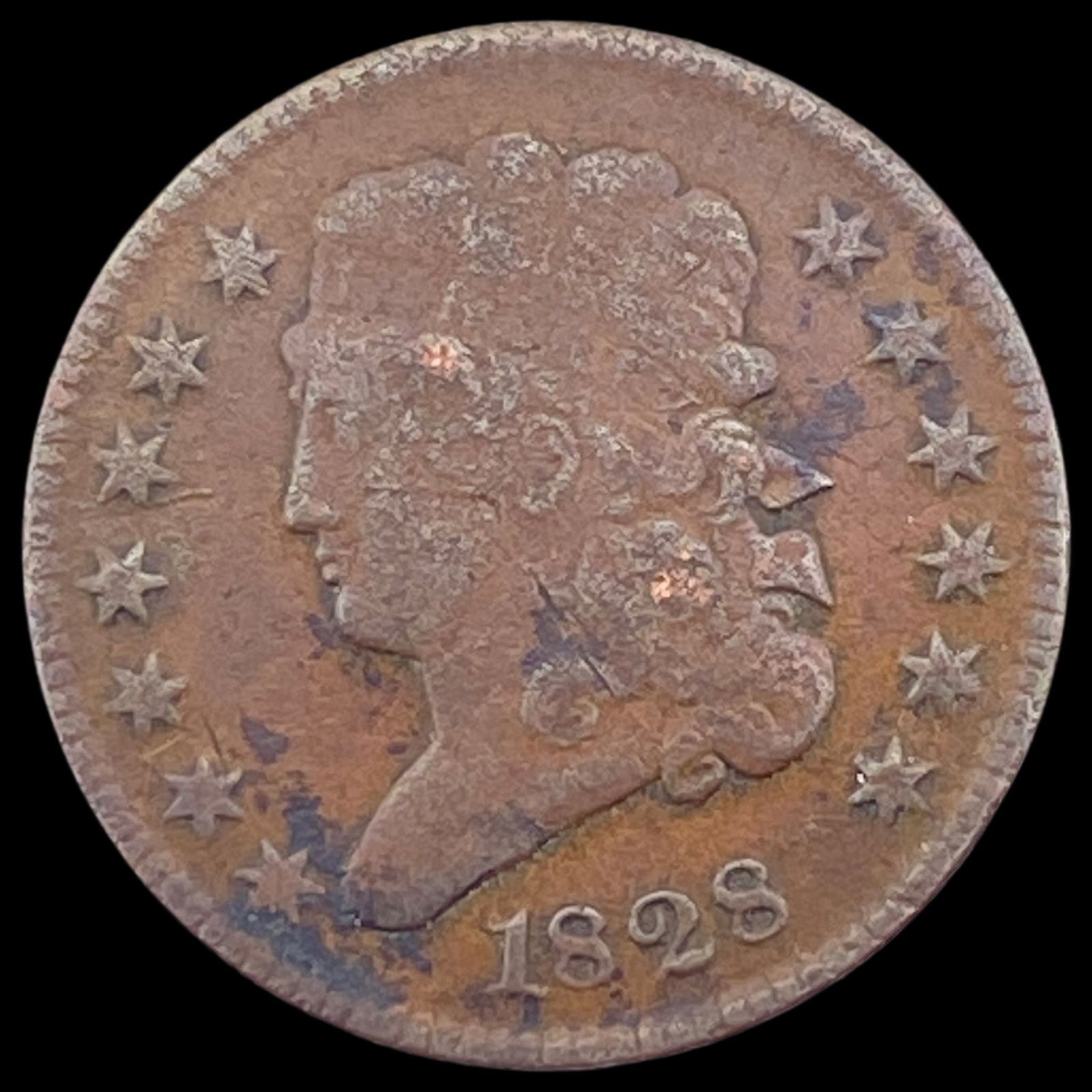 1828 Classic Head Half Cent LIGHTLY CIRCULATED (1 of 2)
