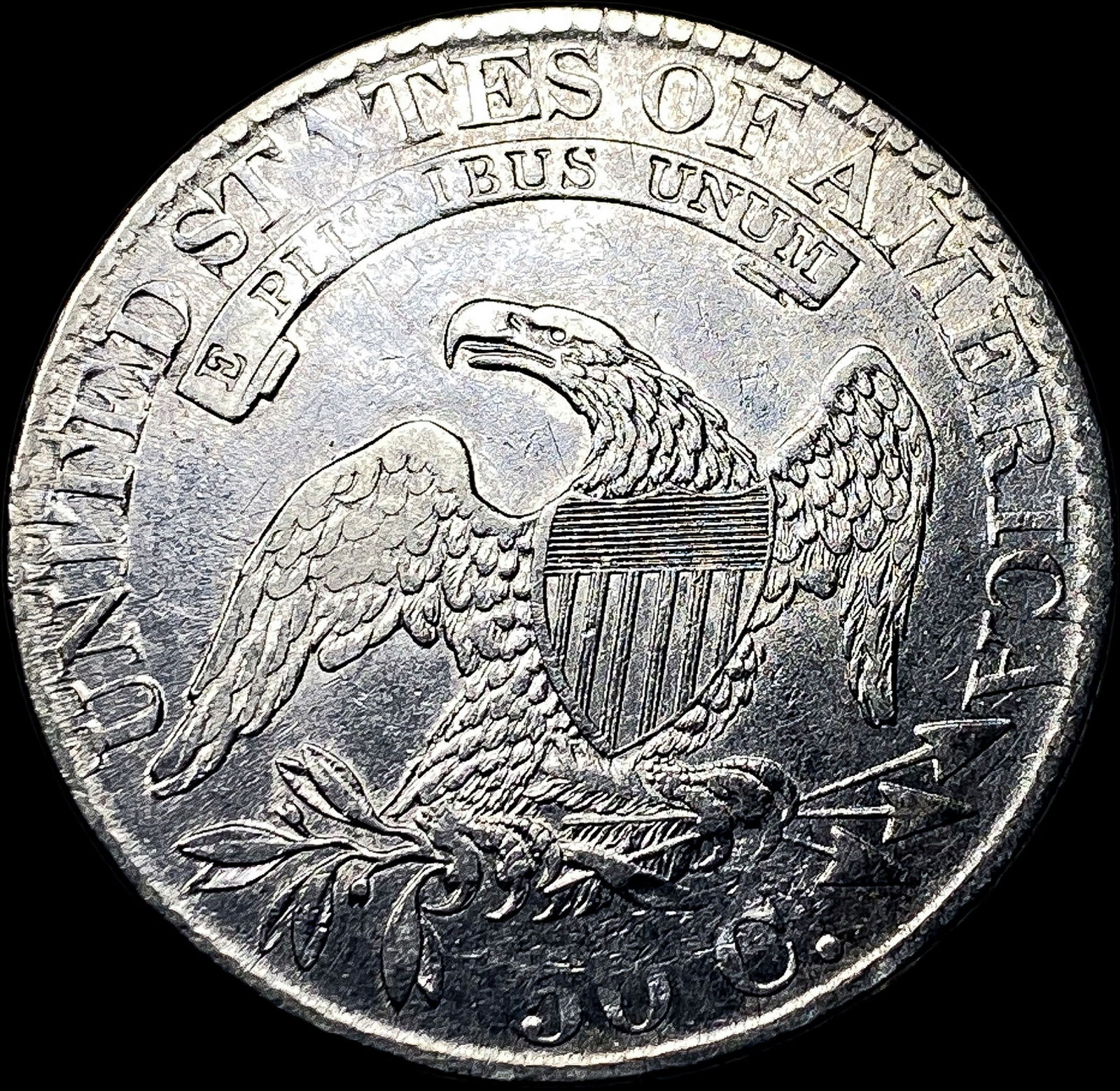 1824 Capped Bust Half Dollar ABOUT UNCIRCULATED - 2