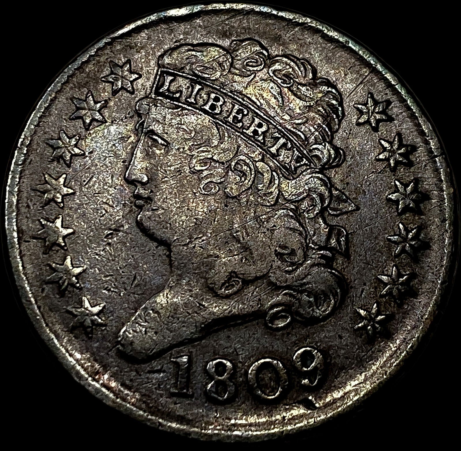 1809 Classic Head Half Cent NEARLY UNCIRCULATED (1 of 2)