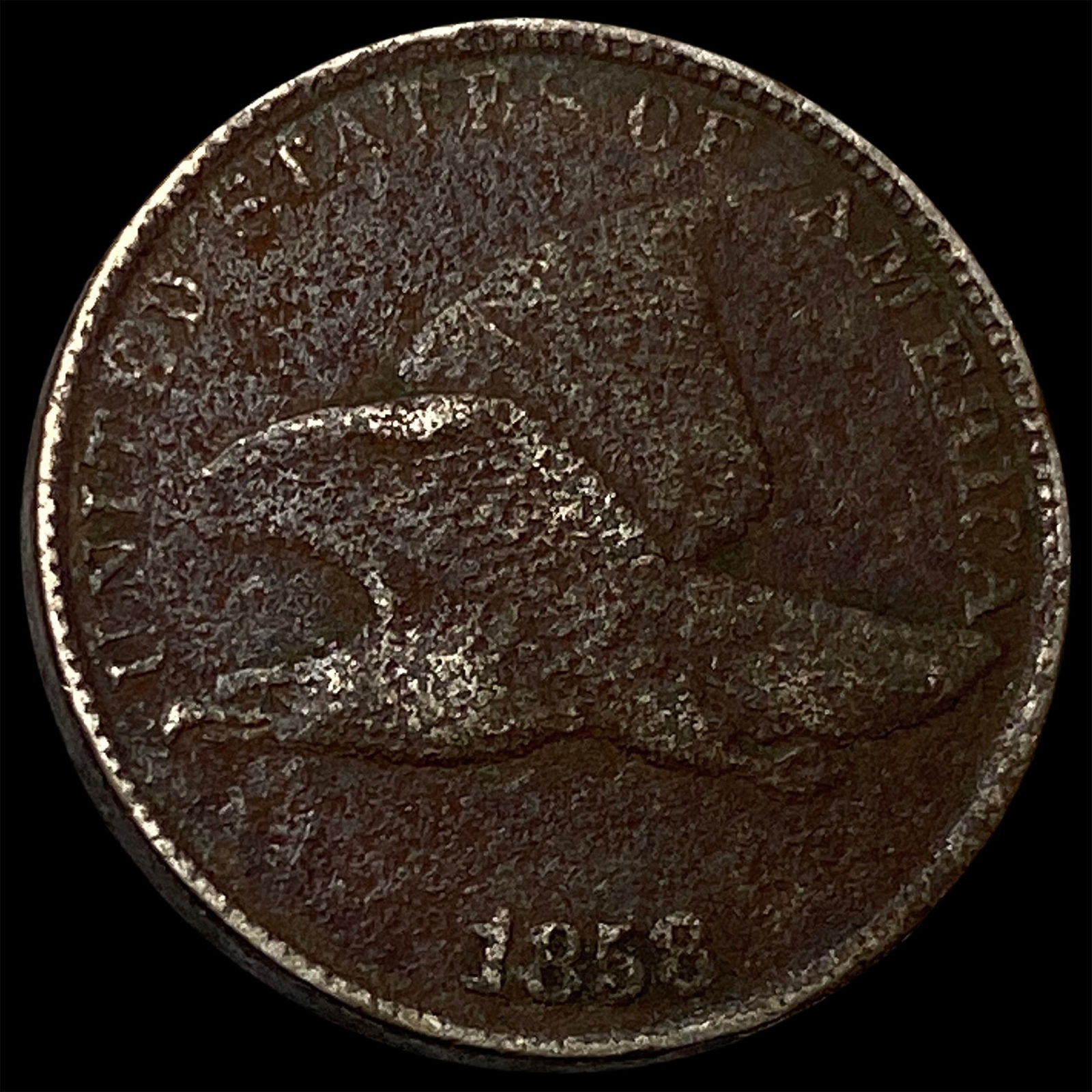 1858 Copper-Nickel Flying Eagle Cent HIGH GRADE: 1858 Copper-Nickel Flying Eagle Cent HIGH GRADE