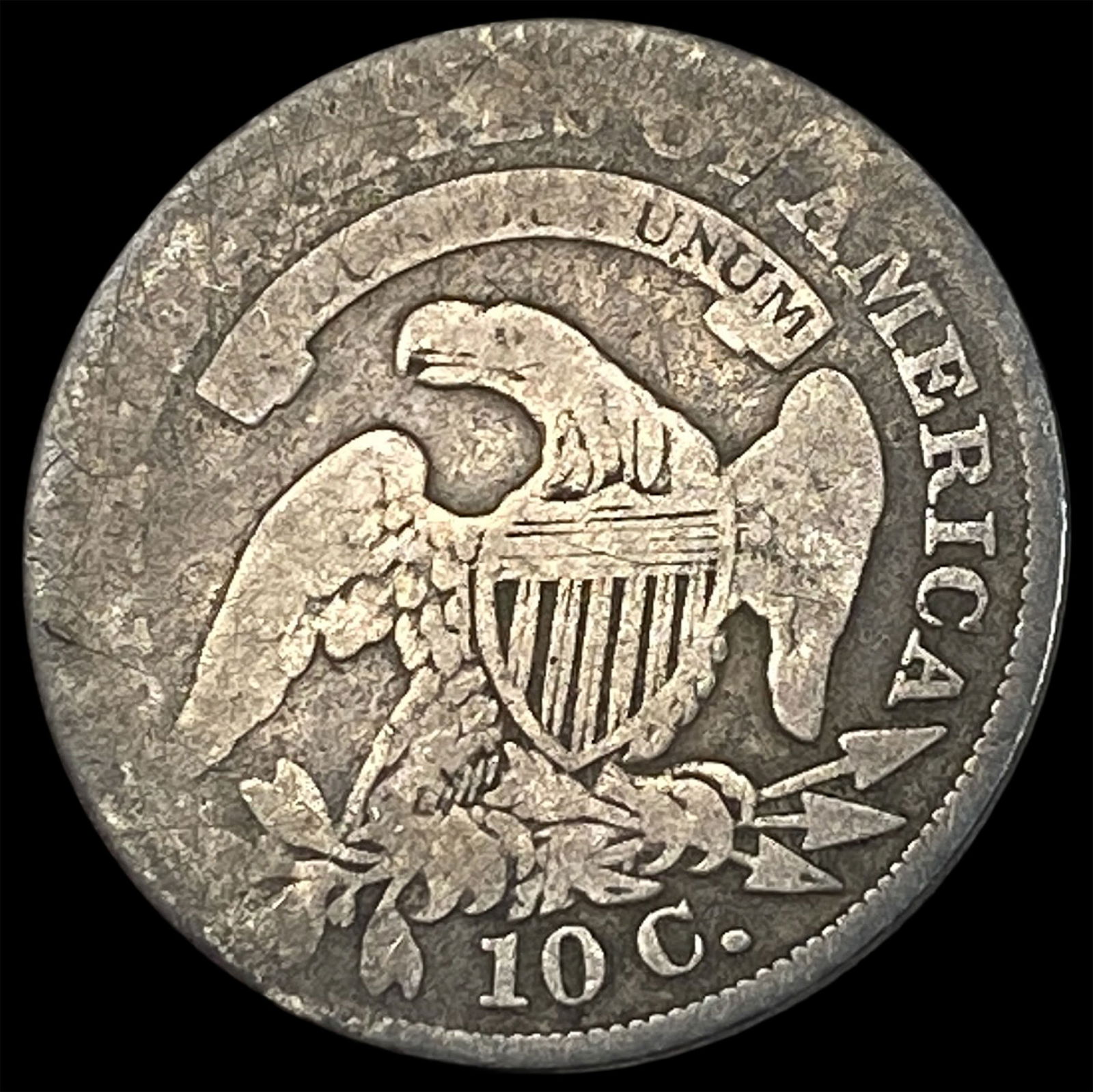 1835 Capped Bust Dime NICELY CIRCULATED - 2