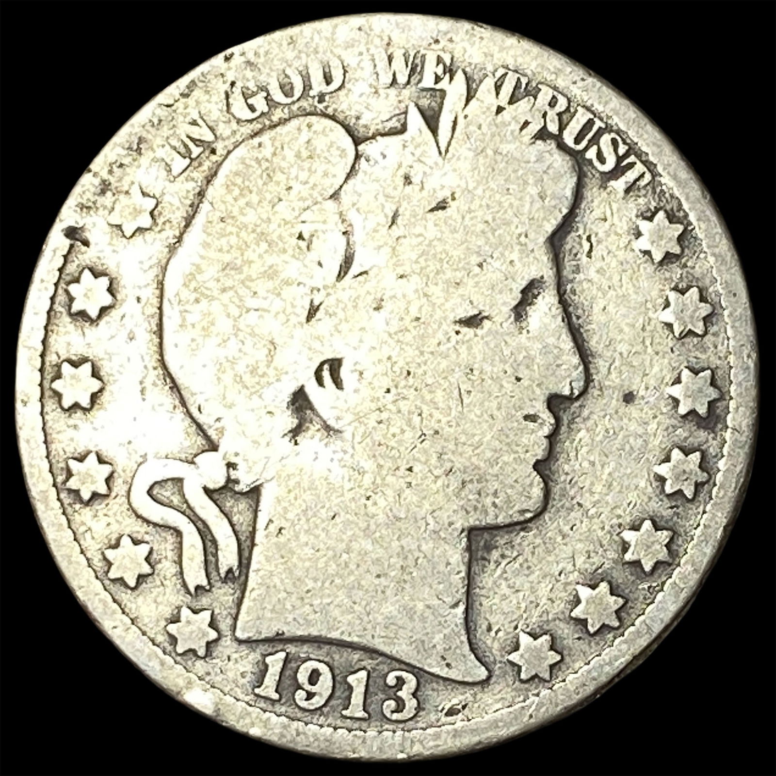 1913 Barber Half Dollar NICELY CIRCULATED (1 of 2)