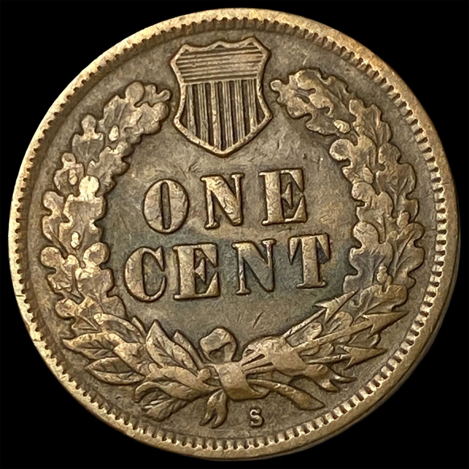 1908-S Indian Head Cent ABOUT UNCIRCULATED - 2