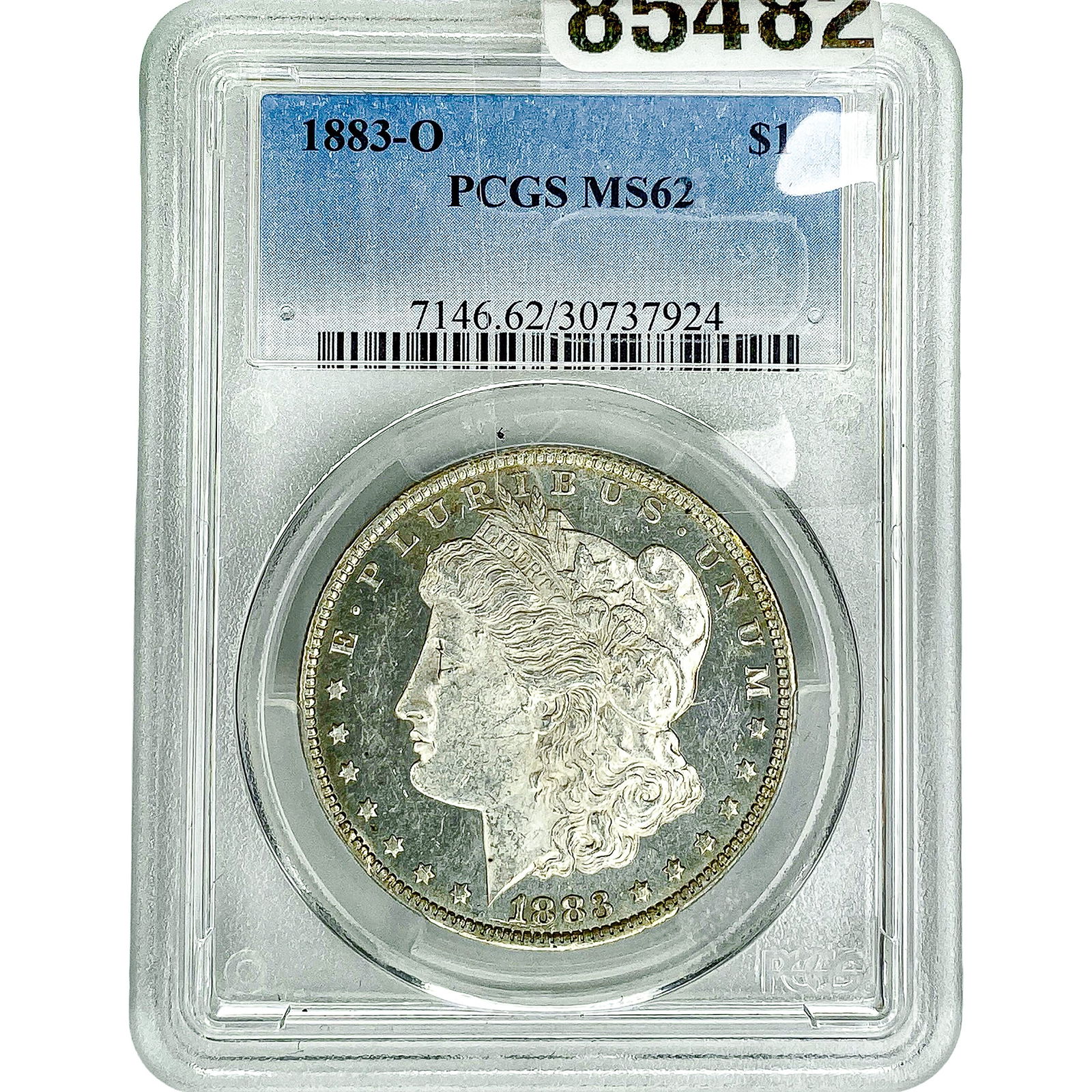 1883-O Morgan Silver Dollar PCGS MS62: 1883-O Morgan Silver Dollar PCGS MS62