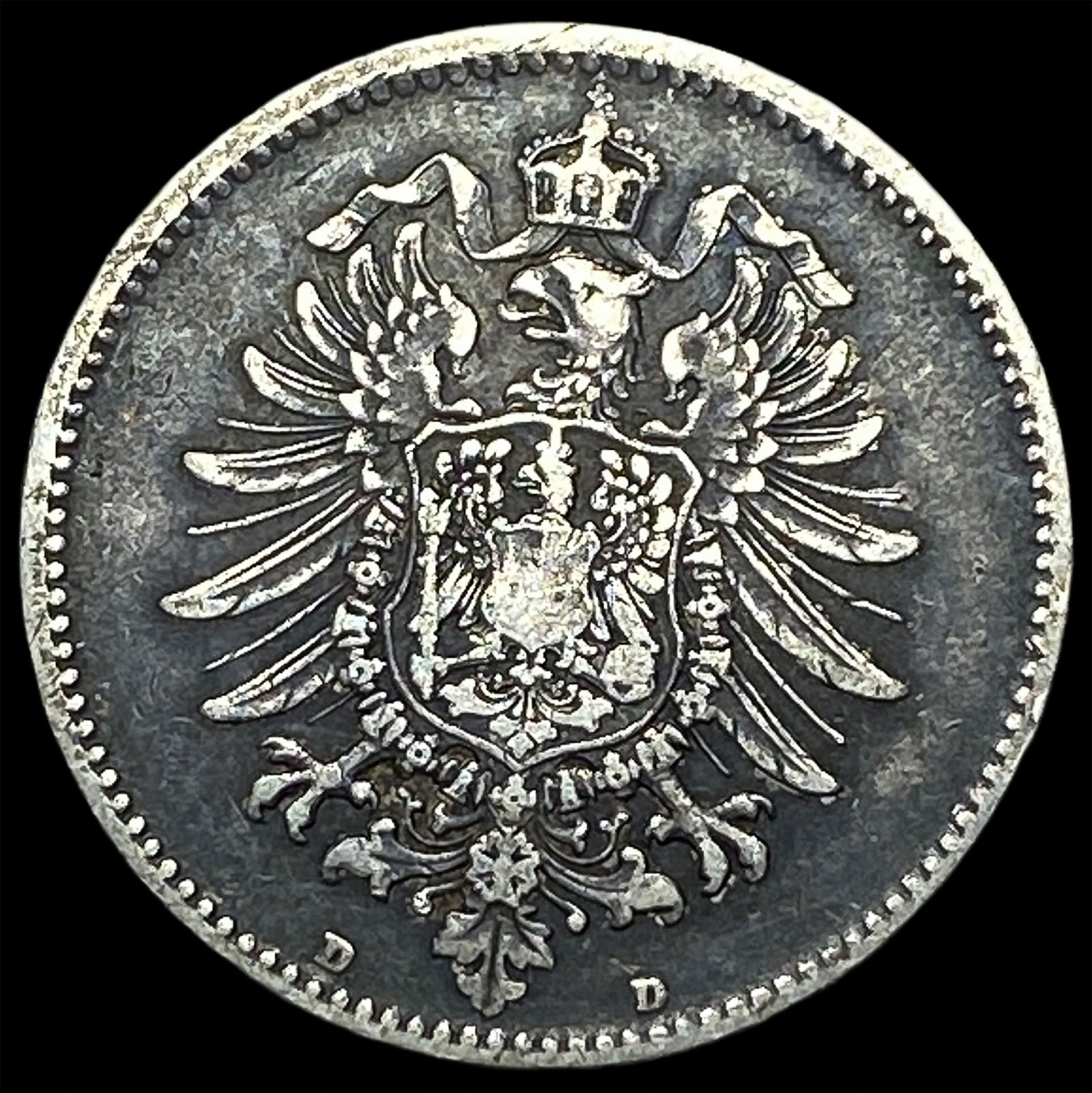1874 German Empire Silver Mark CHOICE AU: 1874 German Empire Silver Mark CHOICE AU