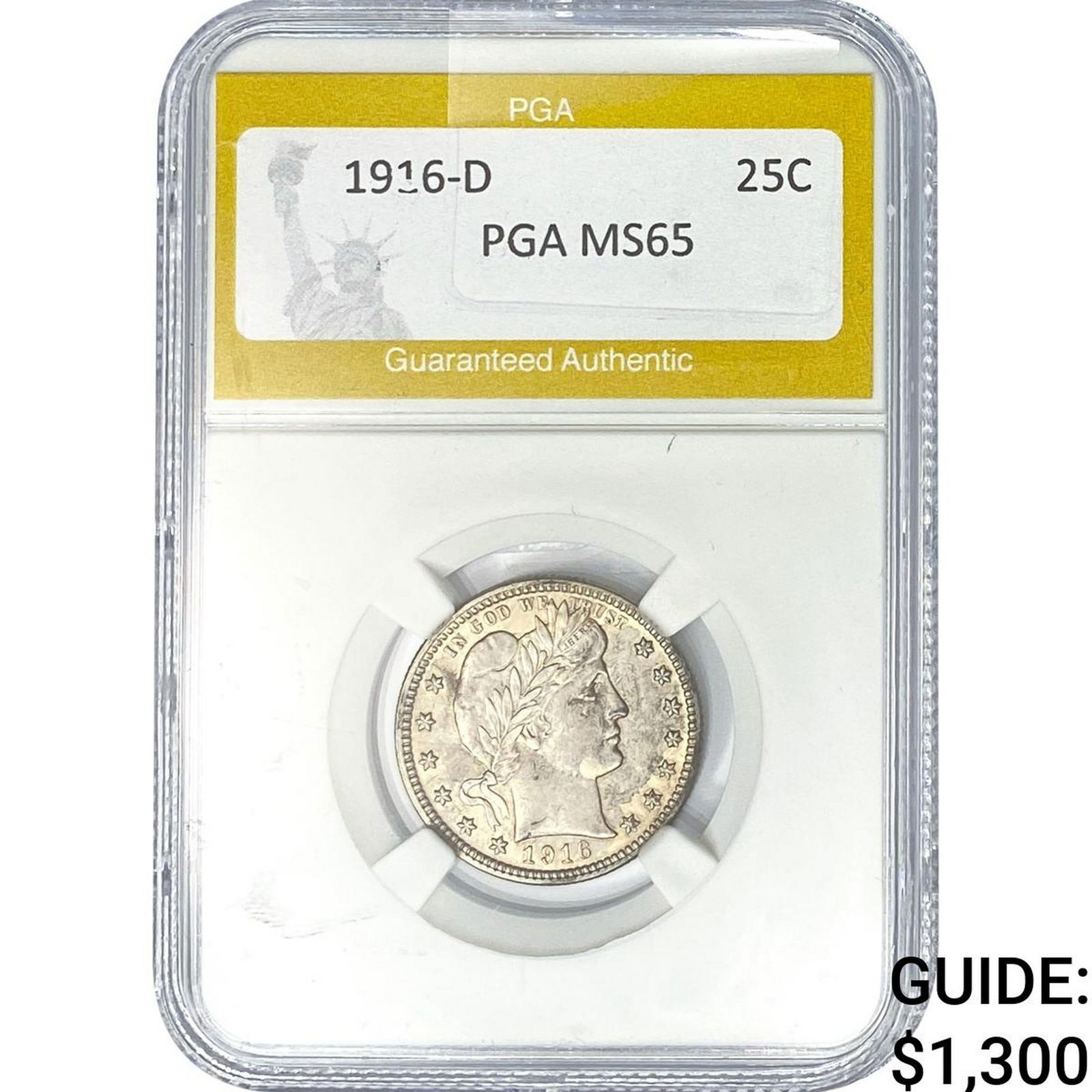1916-D Barber Quarter PGA MS65 (1 of 2)