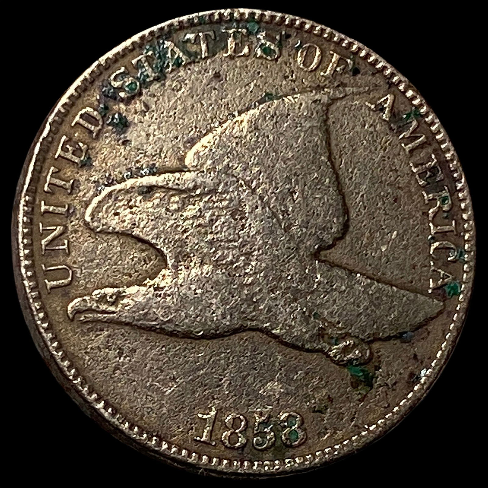 1858 Copper-Nickel Flying Eagle Cent HIGH GRADE: 1858 Copper-Nickel Flying Eagle Cent HIGH GRADE