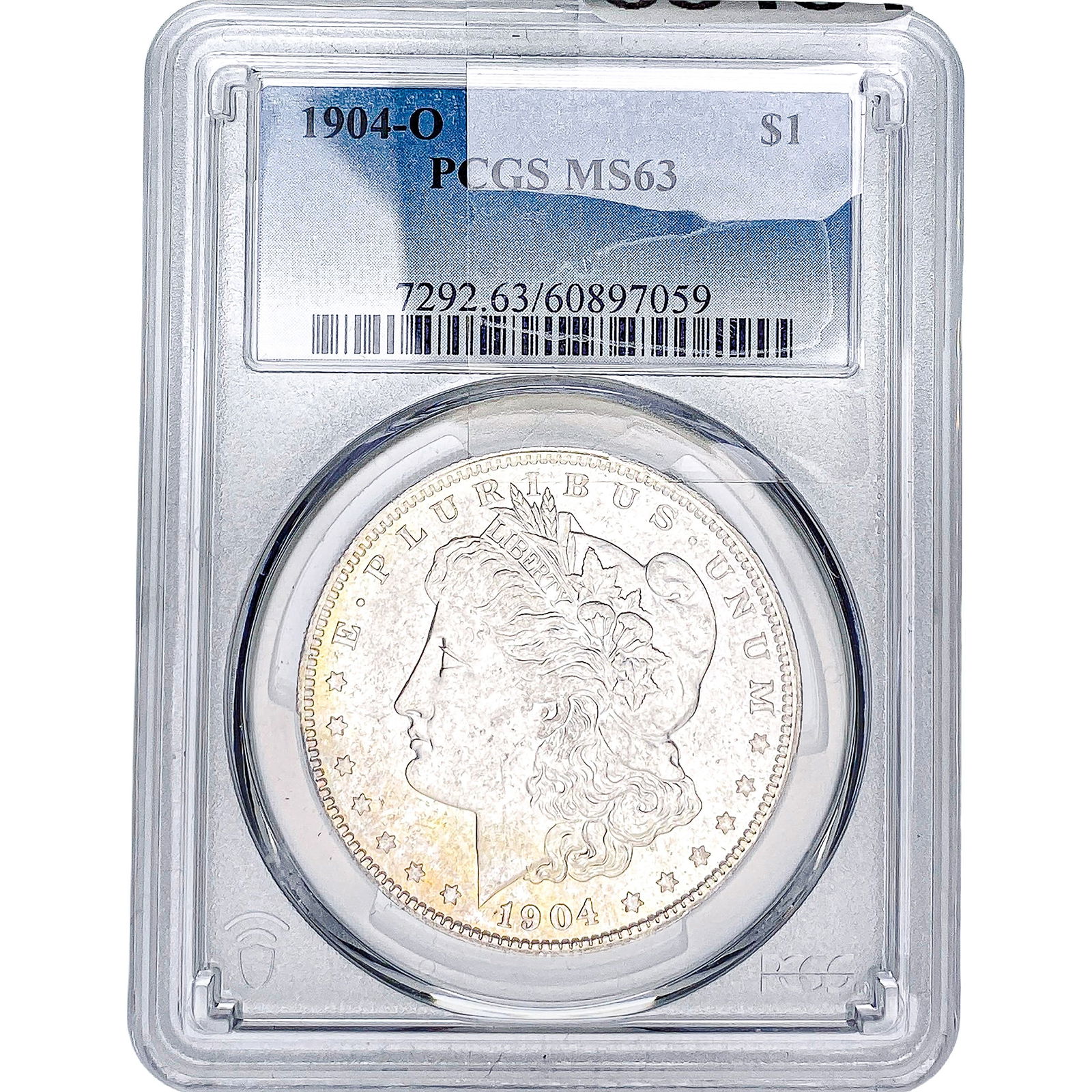 1904-O Morgan Silver Dollar PCGS MS63: 1904-O Morgan Silver Dollar PCGS MS63