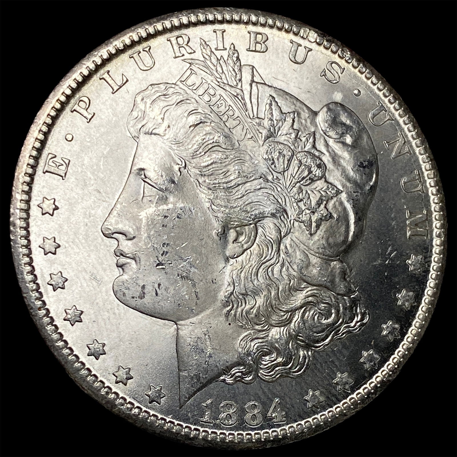 1884-CC Morgan Silver Dollar UNCIRCULATED: 1884-CC Morgan Silver Dollar UNCIRCULATED