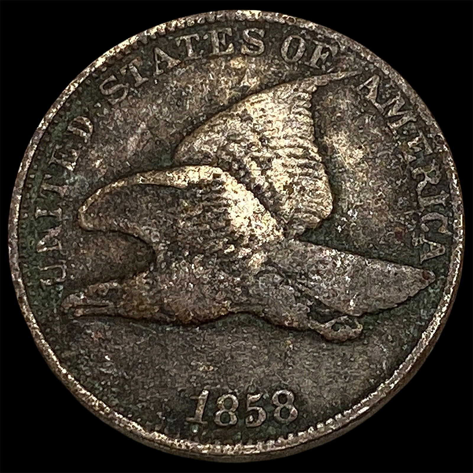 1858 Copper-Nickel Flying Eagle Cent HIGH GRADE: 1858 Copper-Nickel Flying Eagle Cent HIGH GRADE