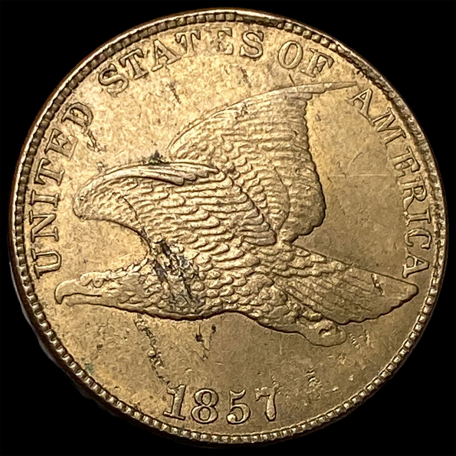 1857 Copper-Nickel Flying Eagle Cent UNCIRCULATED: 1857 Copper-Nickel Flying Eagle Cent UNCIRCULATED
