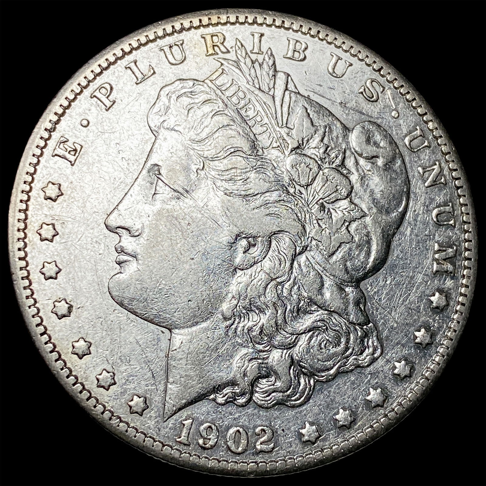 1902-S Silver Morgan Dollar NEARLY UNCIRCULATED: 1902-S Silver Morgan Dollar NEARLY UNCIRCULATED