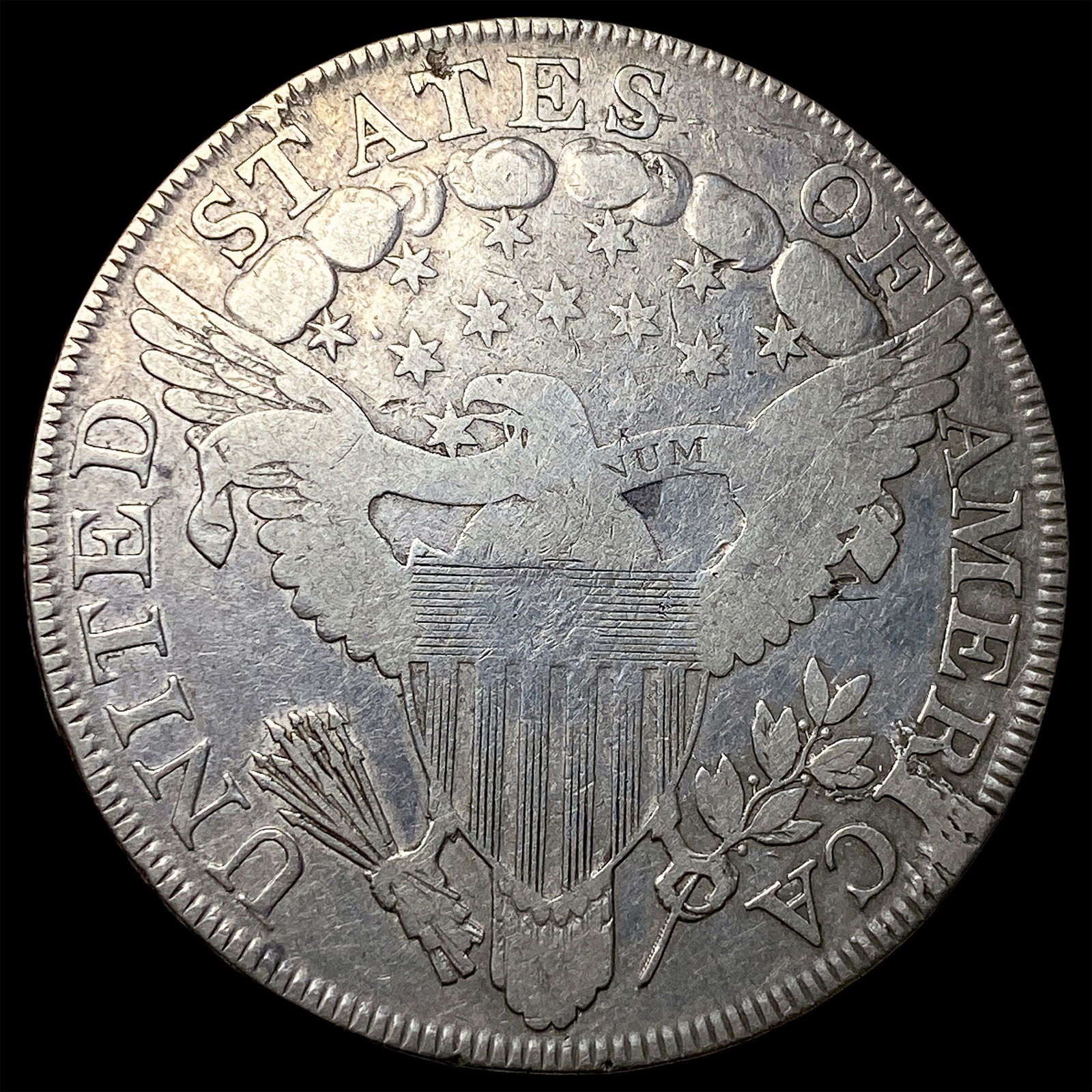 1799 Silver Draped Bust Dollar ABOUT UNCIRCULATED - 2