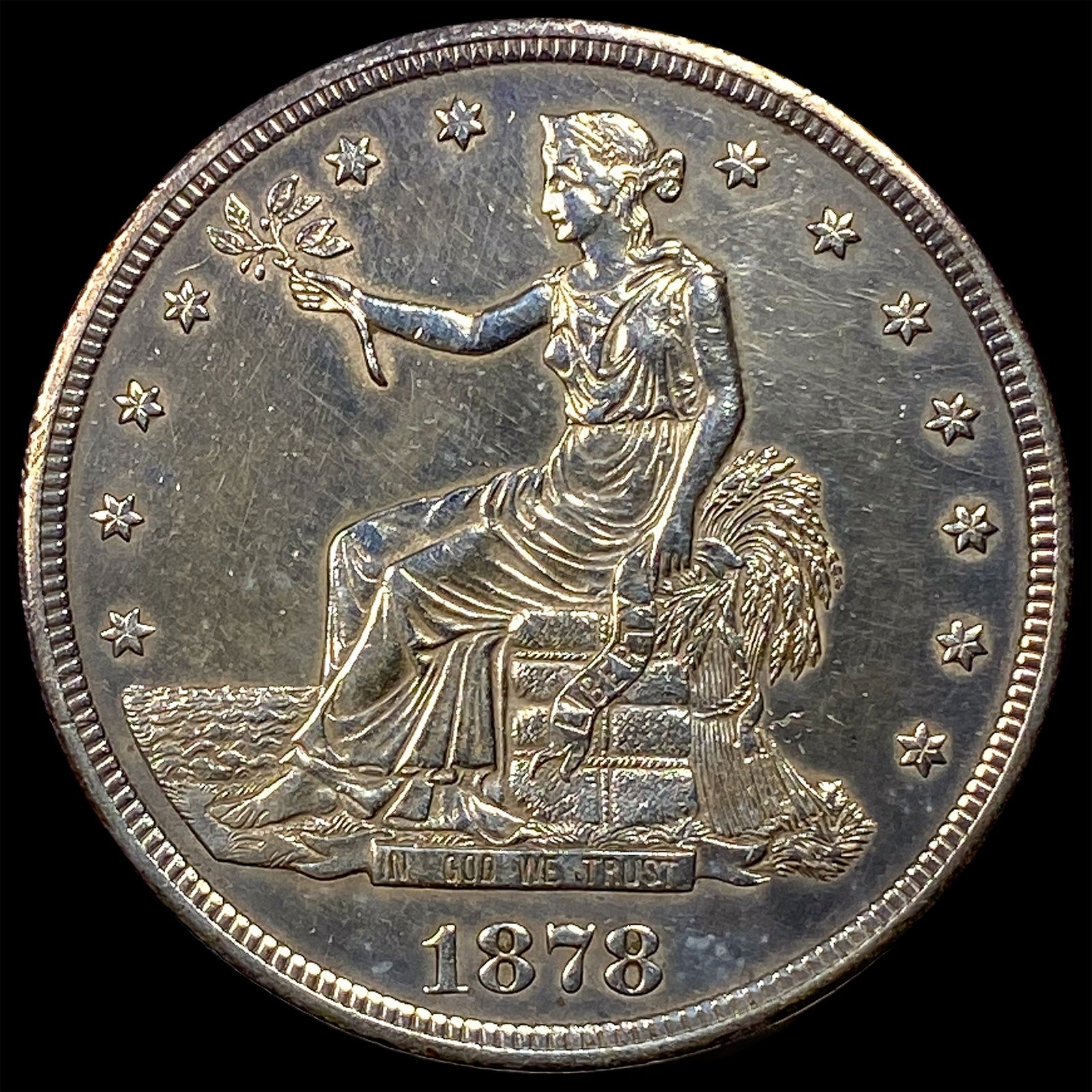 1878-S Silver Trade Dollar HIGH GRADE: 1878-S Silver Trade Dollar HIGH GRADE