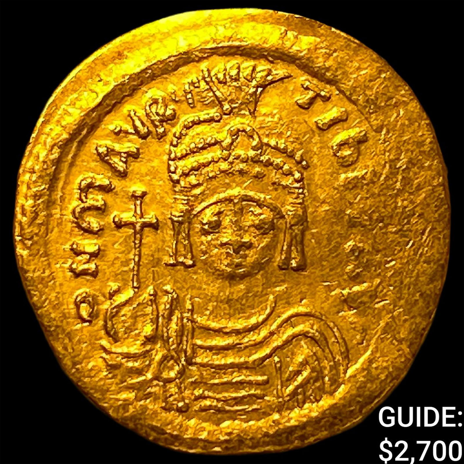 Byzantine Empire Maurice Tiberius 582-602 Gold Solidus CHOICE AU: Byzantine Empire Maurice Tiberius 582-602 Gold Solidus CHOICE AU