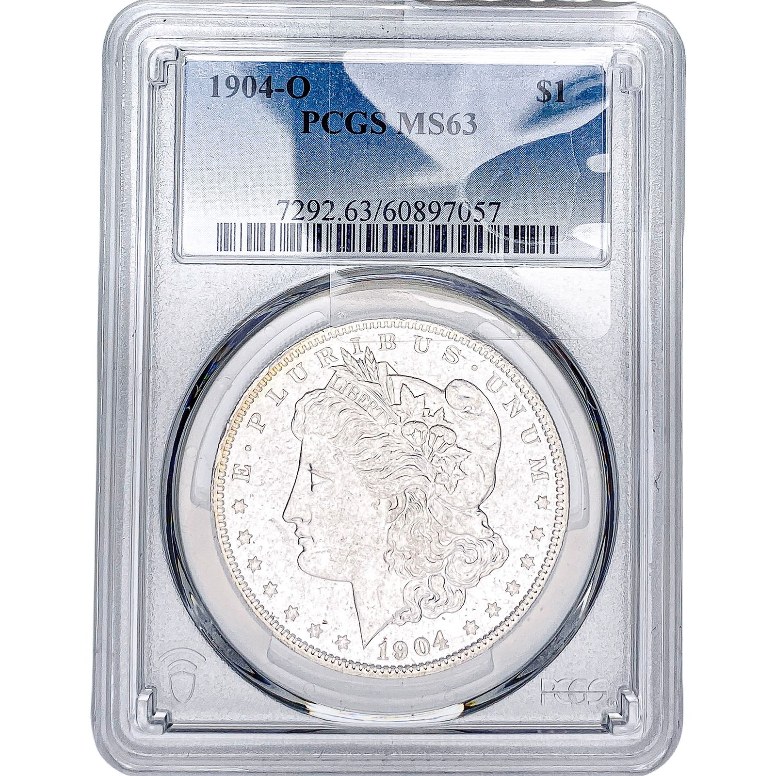 1904-O Morgan Silver Dollar PCGS MS63: 1904-O Morgan Silver Dollar PCGS MS63