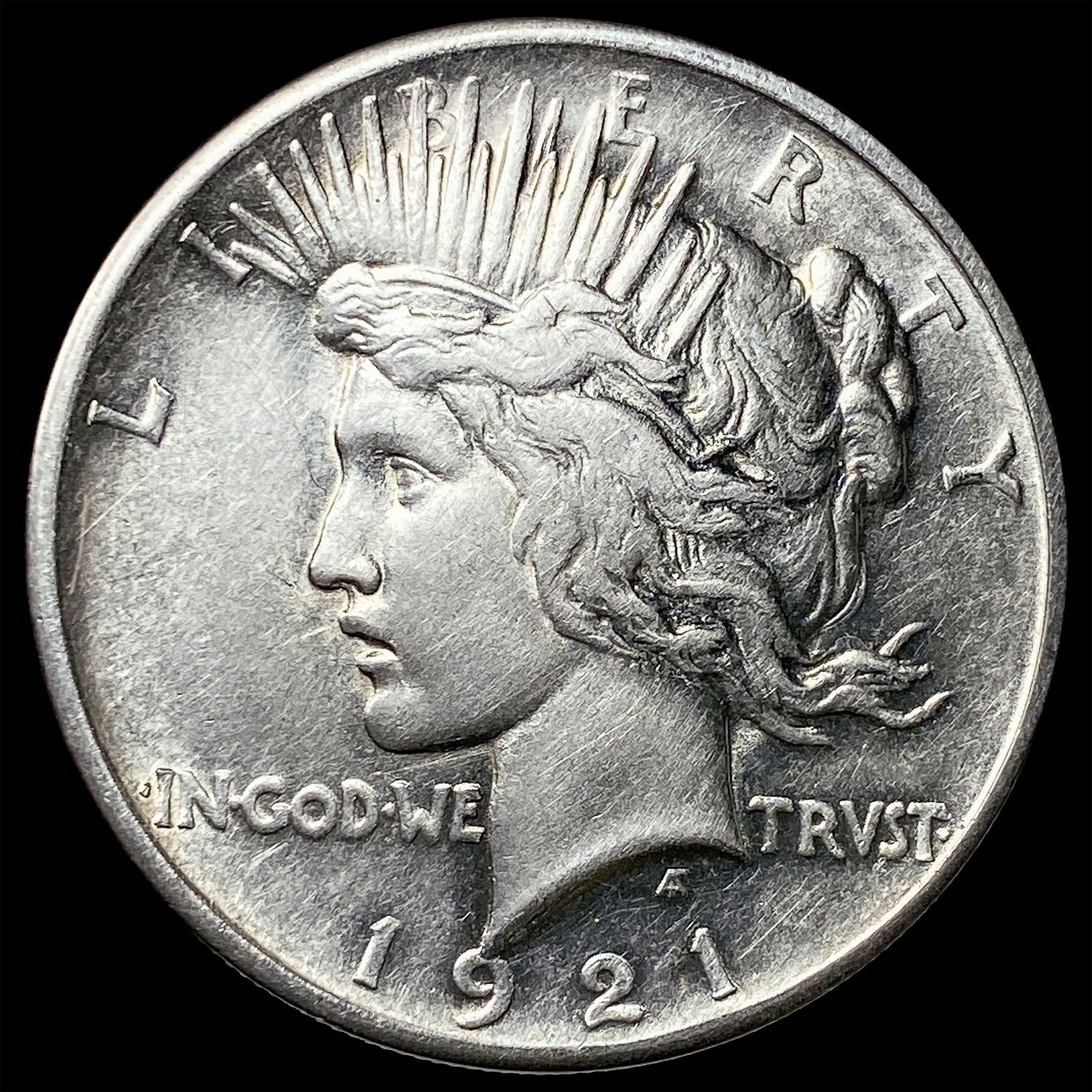 1921 Silver Peace Dollar CLOSELY UNCIRCULATED: 1921 Silver Peace Dollar CLOSELY UNCIRCULATED