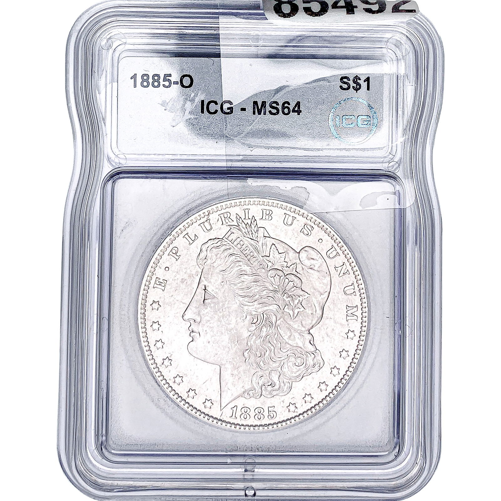 1885-O Morgan Silver Dollar PCGS MS64: 1885-O Morgan Silver Dollar PCGS MS64
