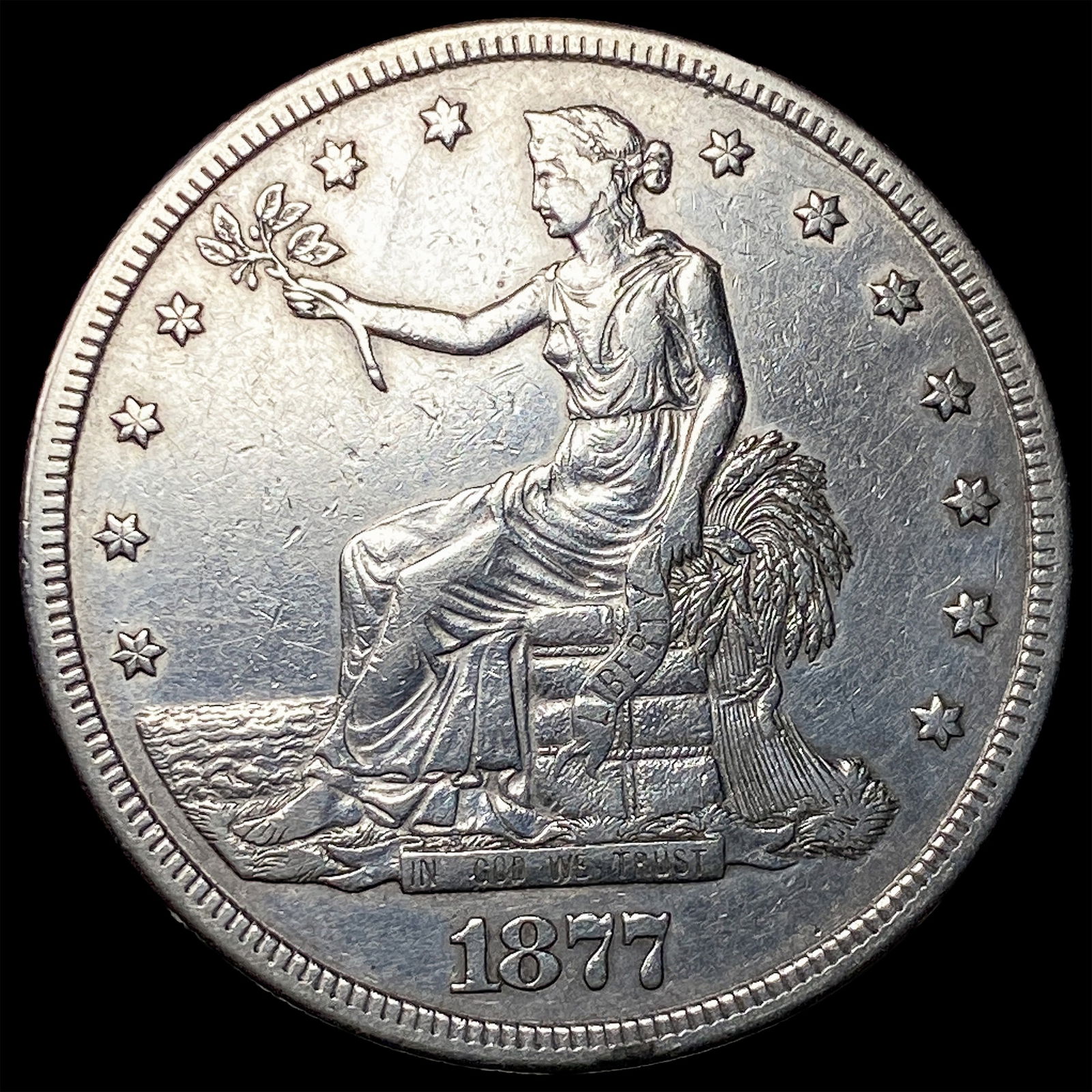 1877-S Silver Trade Dollar HIGH GRADE: 1877-S Silver Trade Dollar HIGH GRADE