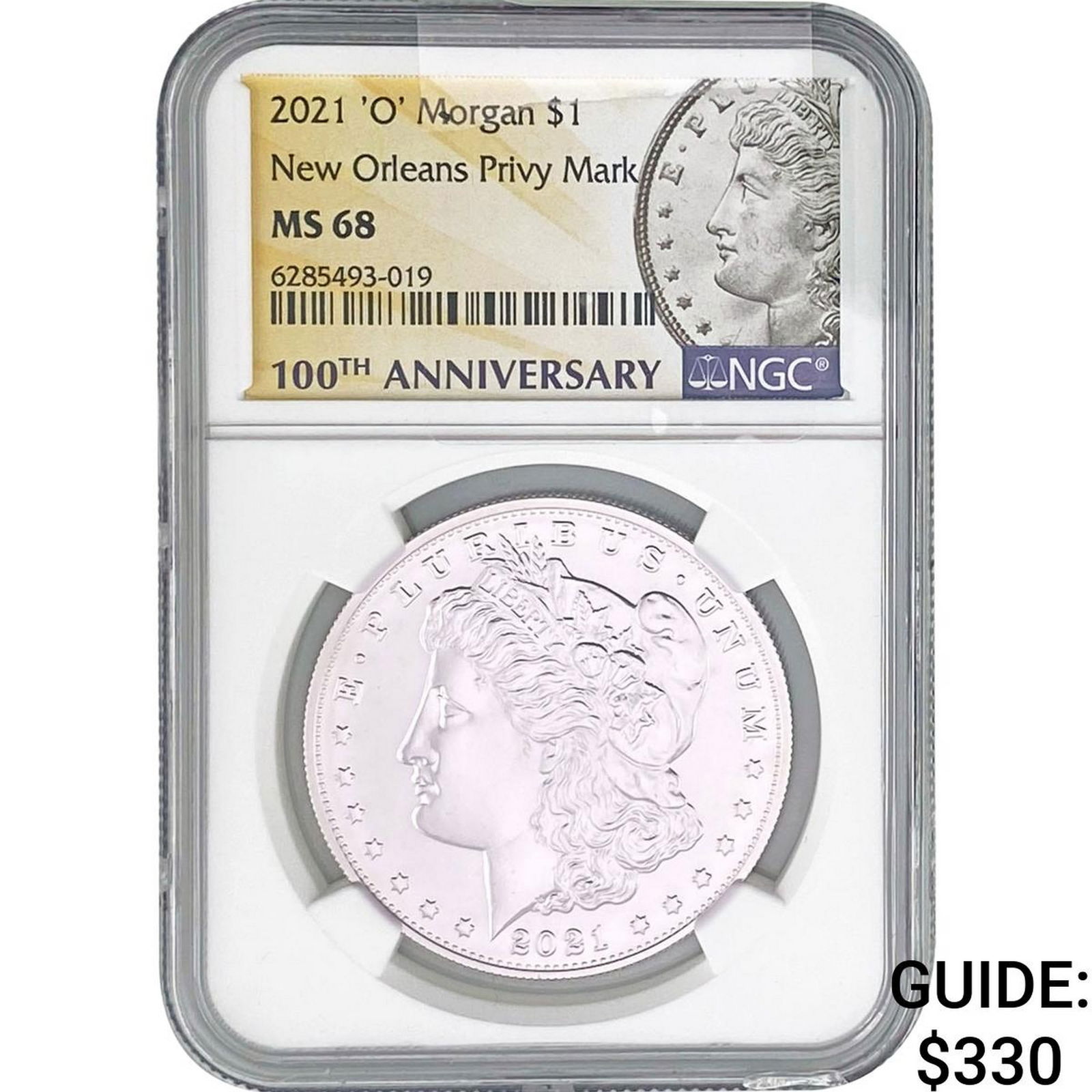 2021-'O' Morgan Silver Dollar NGC MS68 Privy Mark: 2021-'O' Morgan Silver Dollar NGC MS68 Privy Mark