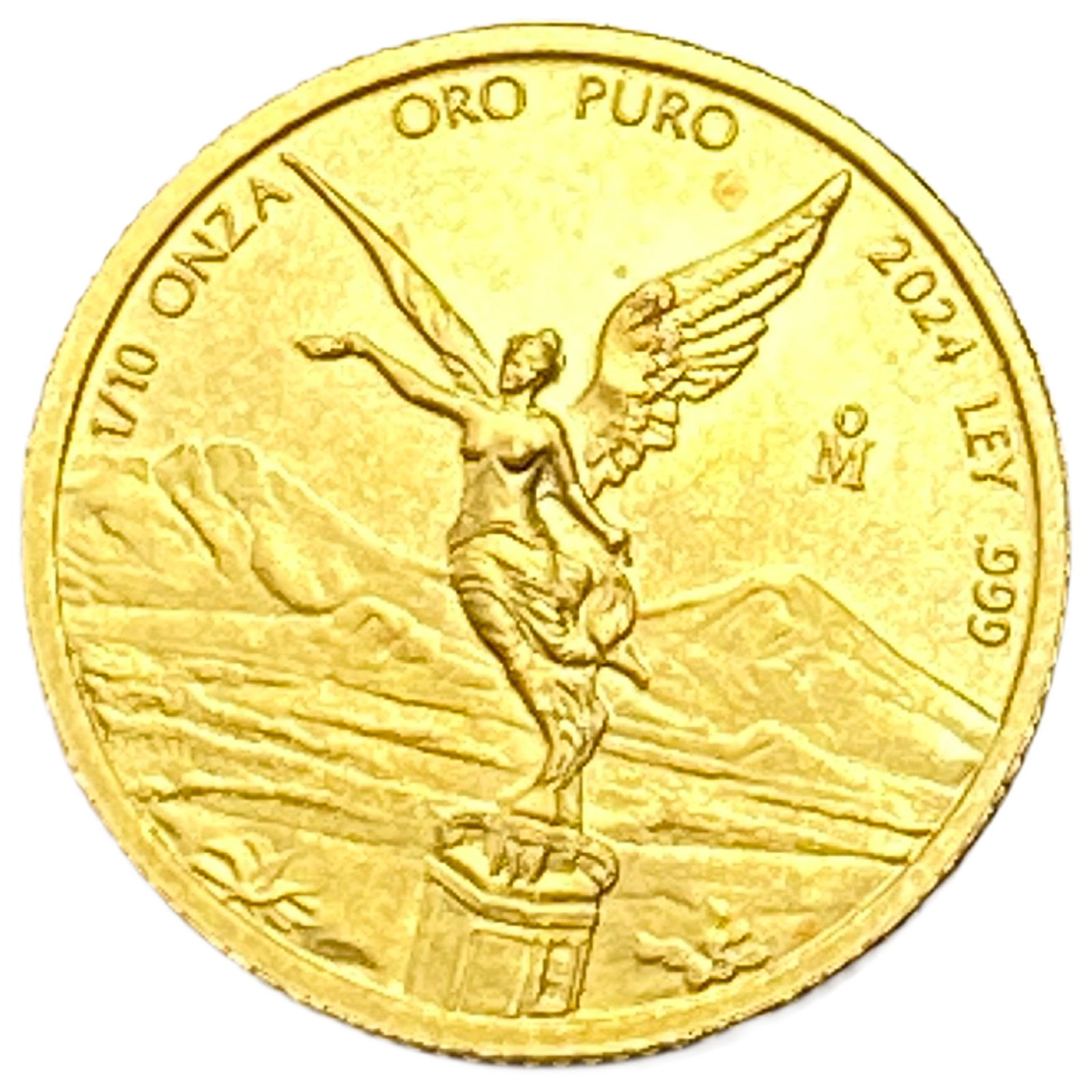 2024oM Gold Mexico Coin 1/10 onza: 2024oM Gold Mexico Coin 1/10 onza