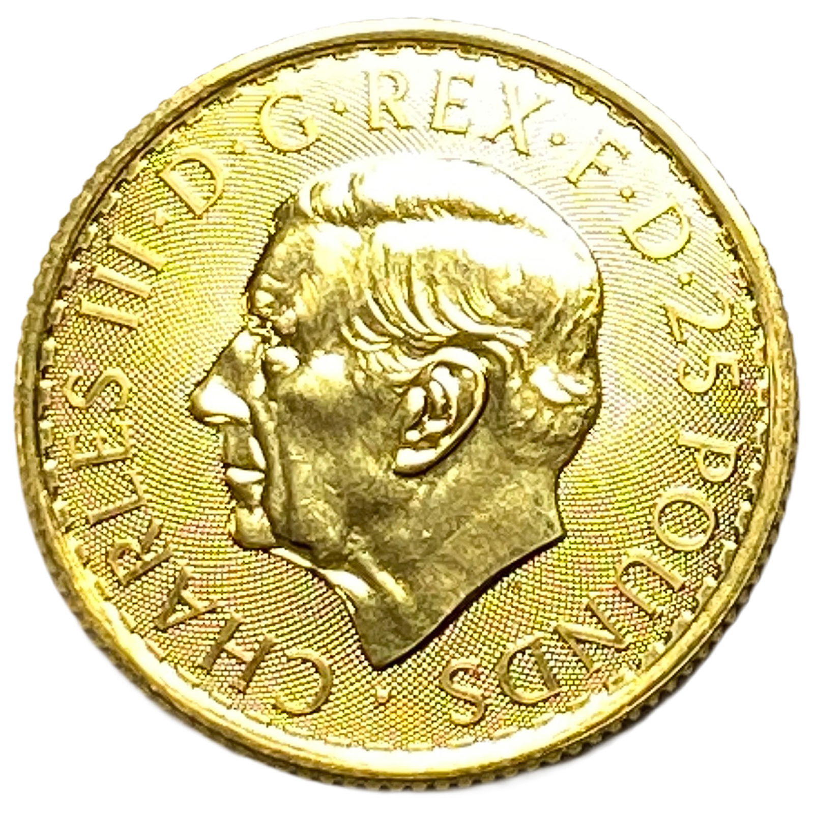 2025 Gold 25 Pounds 1/4oz Brittania: 2025 Gold 25 Pounds 1/4oz Brittania